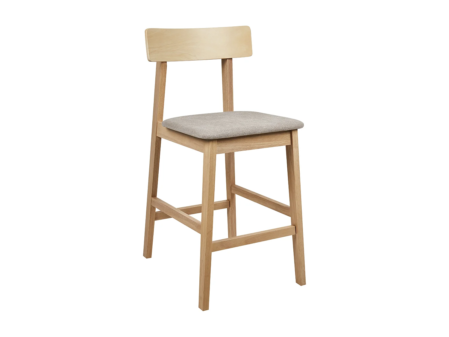 Set van 2 barstoelen ISANTI Hout Taupe