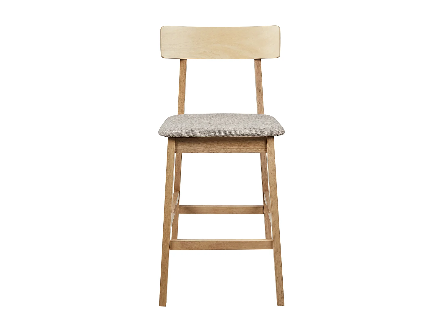 Set van 2 barstoelen ISANTI Hout Taupe