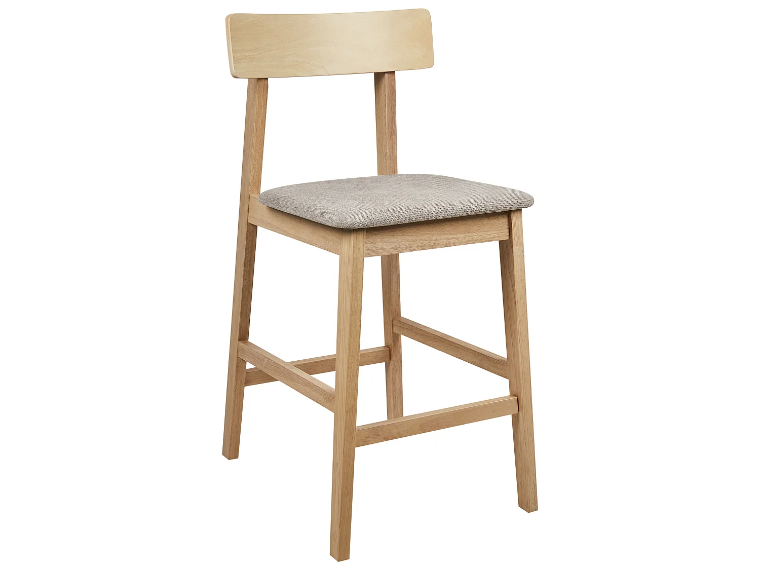 Lot de 2 chaises de bar ISANTI Bois Taupe