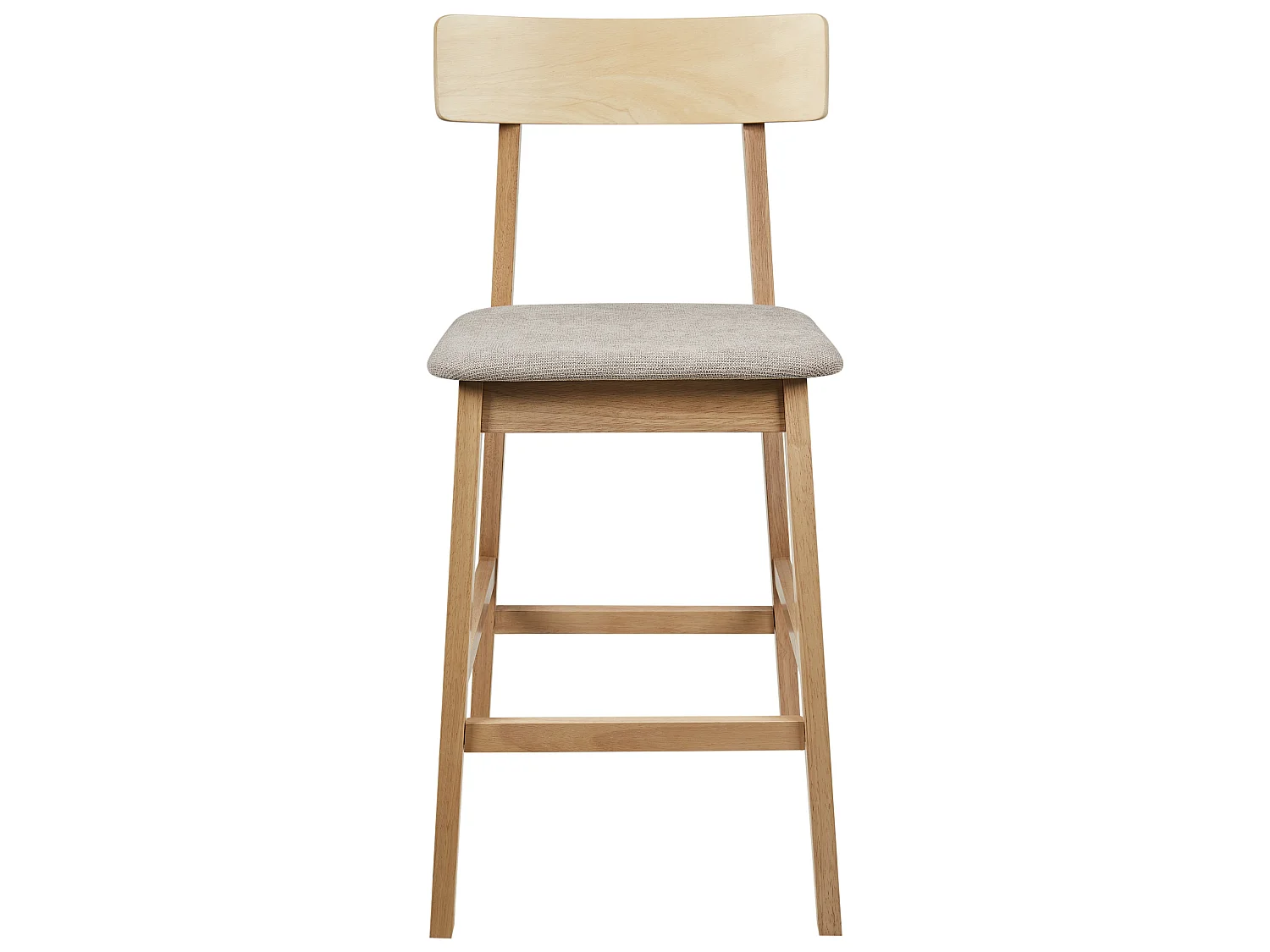 Lot de 2 chaises de bar ISANTI Bois Taupe