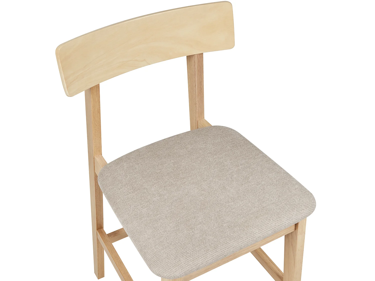 Lot de 2 chaises de bar ISANTI Bois Taupe