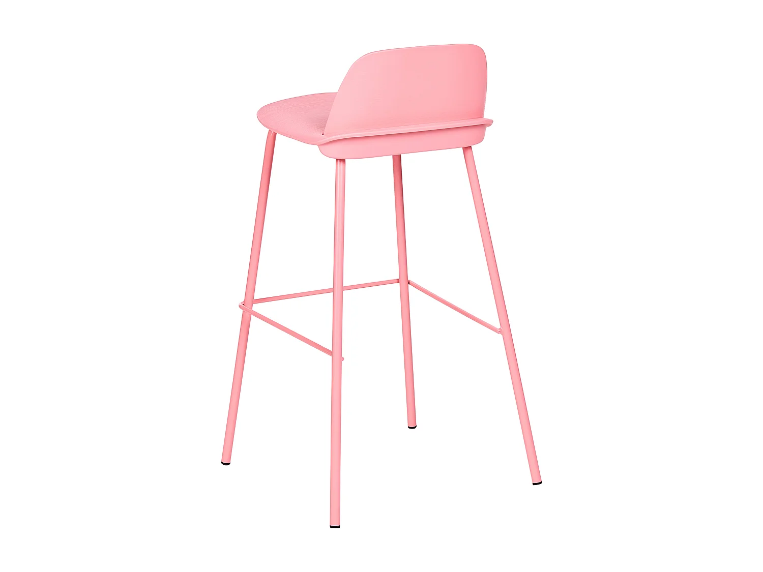 Lot de 4 chaises de bar MORA Rose pastel
