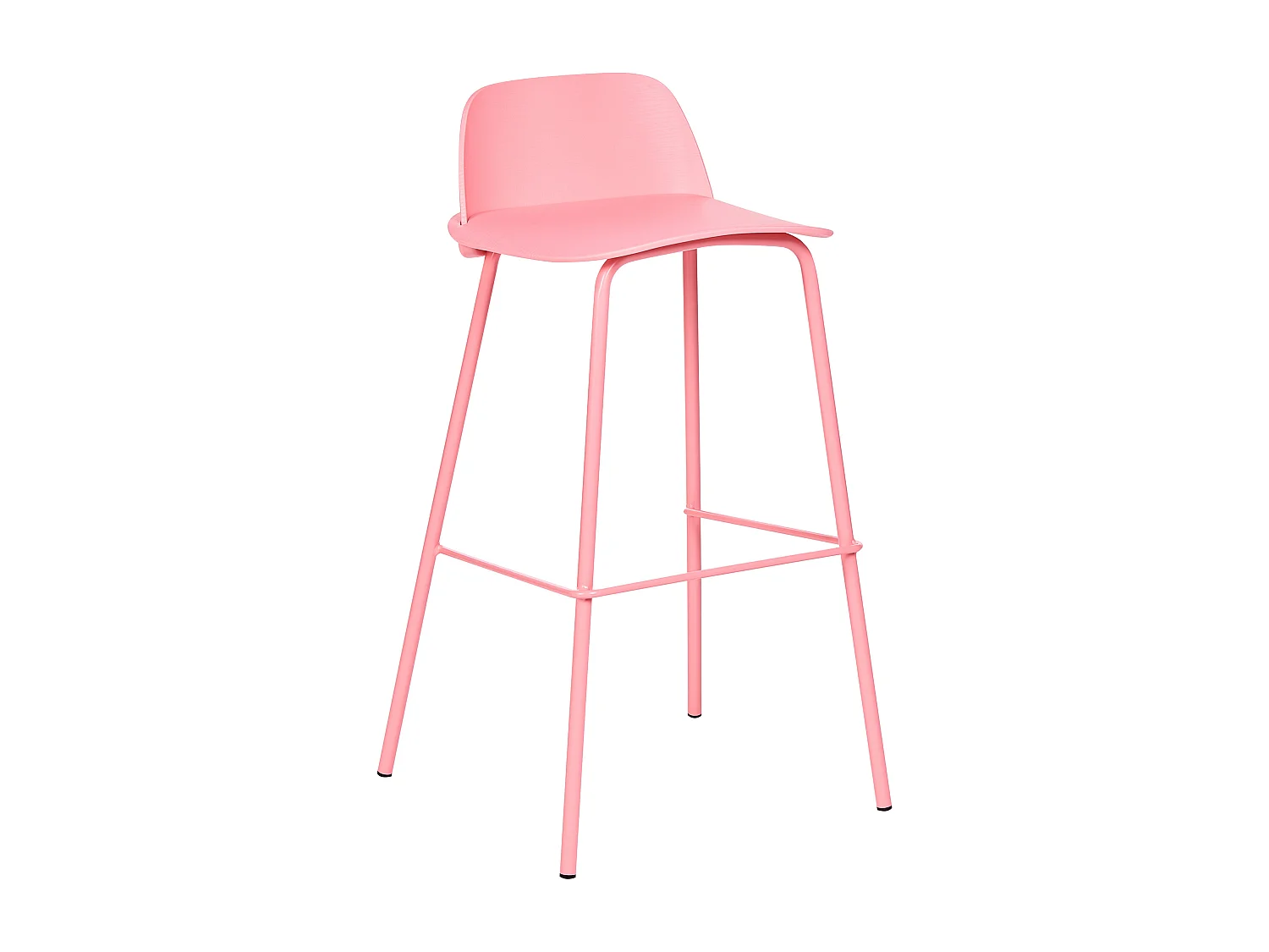 Lot de 4 chaises de bar MORA Rose pastel