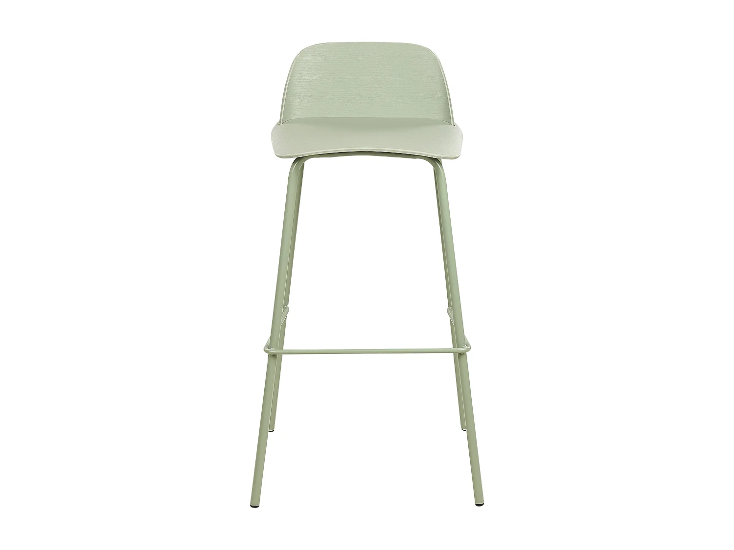 Conjunto de 4 bancos de bar MORA Verde claro