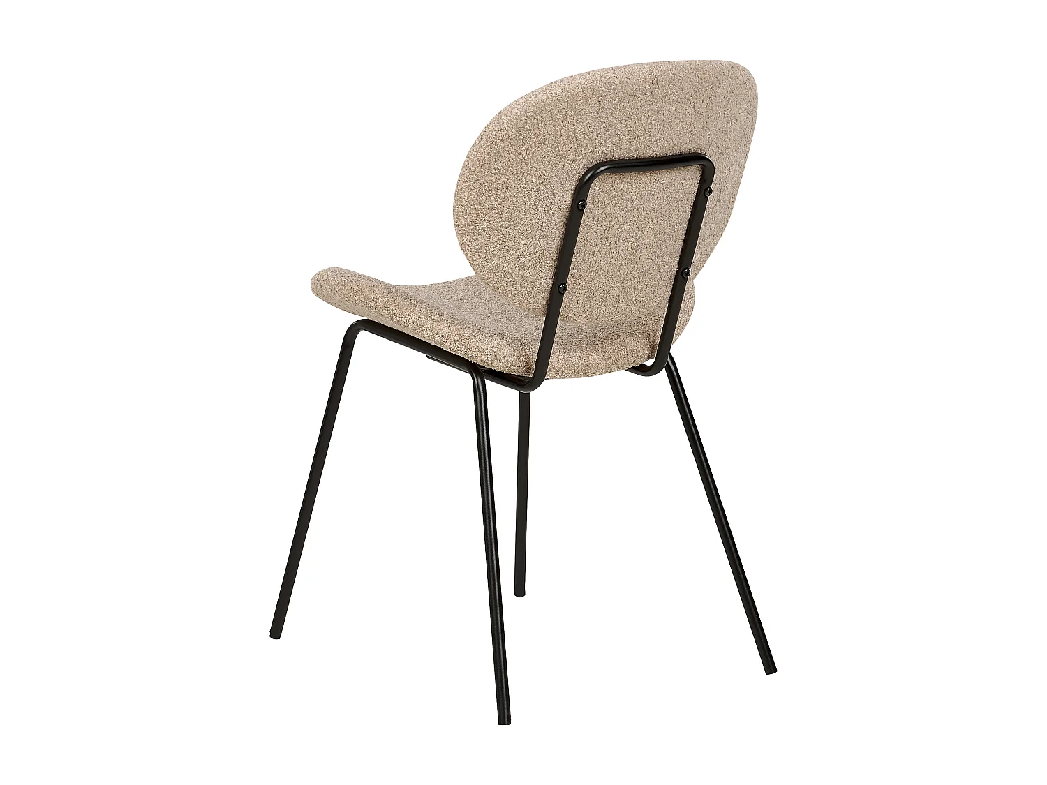 Set van 2 eetkamerstoelen LUANA Bouclé Taupe