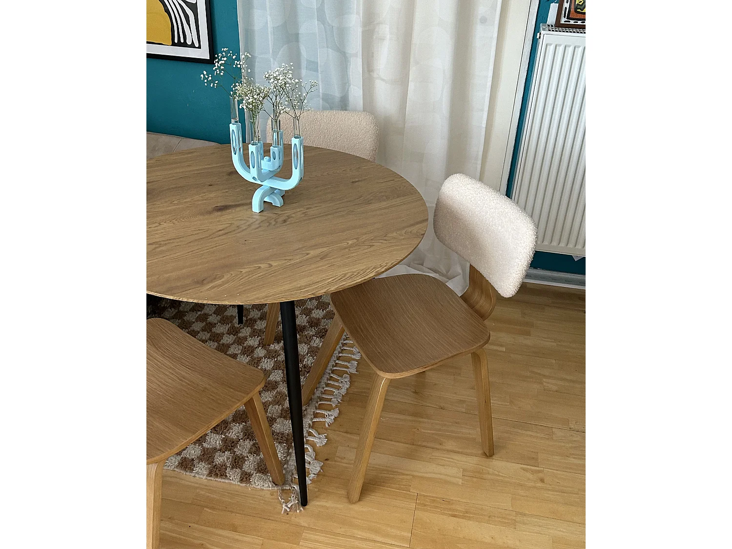 Set of 2 Dining Chairs LUCINDA Wood Light Brown