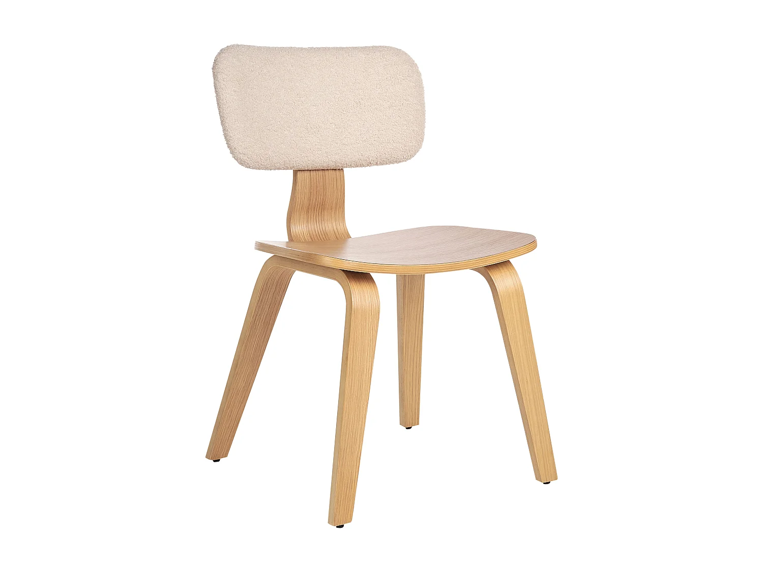 Lot de 2 chaises de salle à manger LUCINDA Bois Marron clair