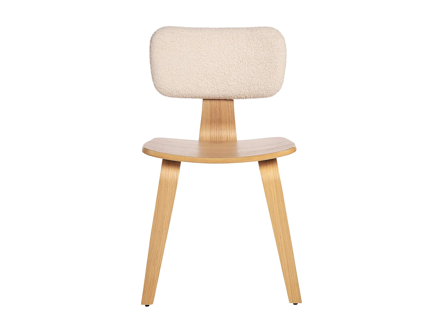 Lot de 2 chaises de salle à manger LUCINDA Bois Marron clair