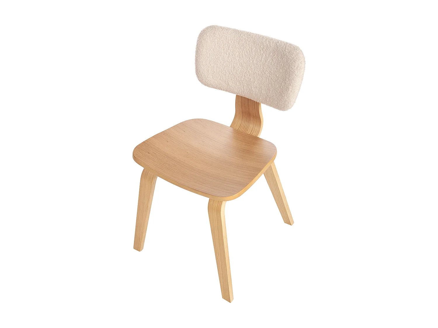 Lot de 2 chaises de salle à manger LUCINDA Bois Marron clair