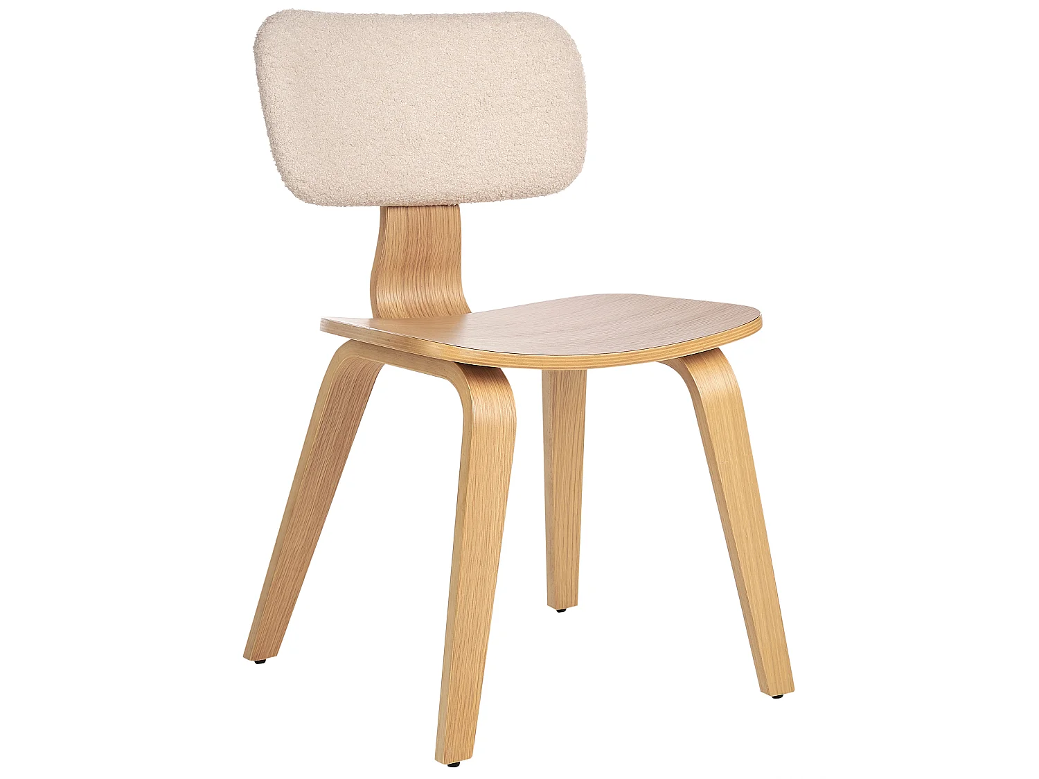 Lot de 2 chaises de salle à manger LUCINDA Bois Marron clair