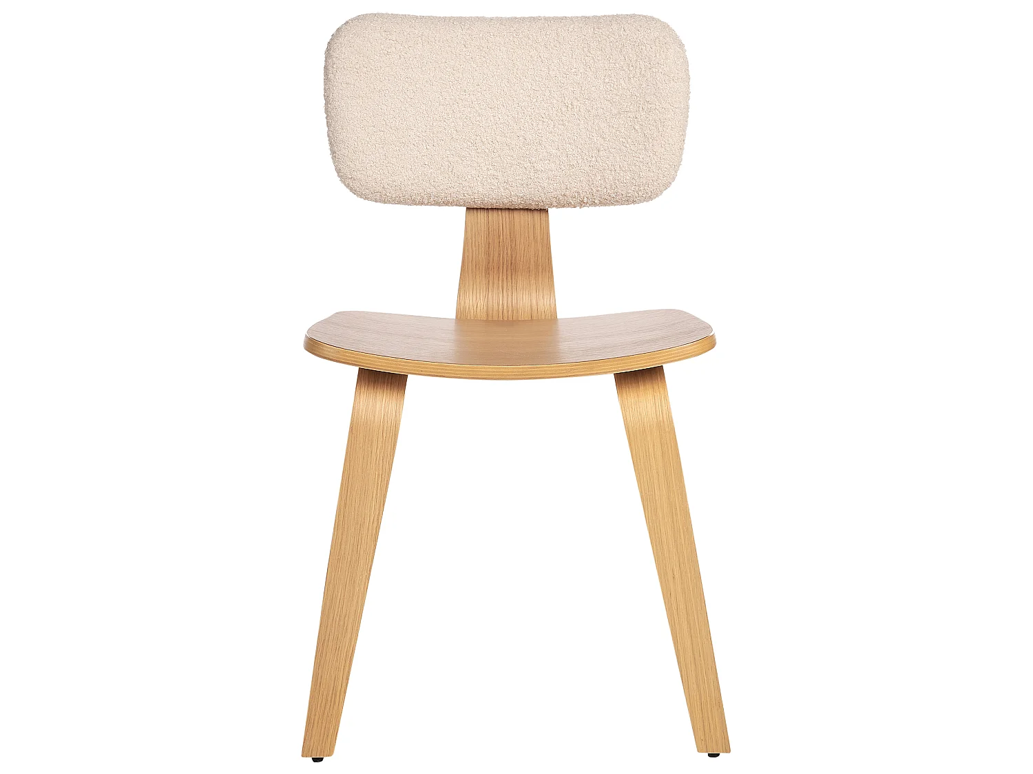 Lot de 2 chaises de salle à manger LUCINDA Bois Marron clair