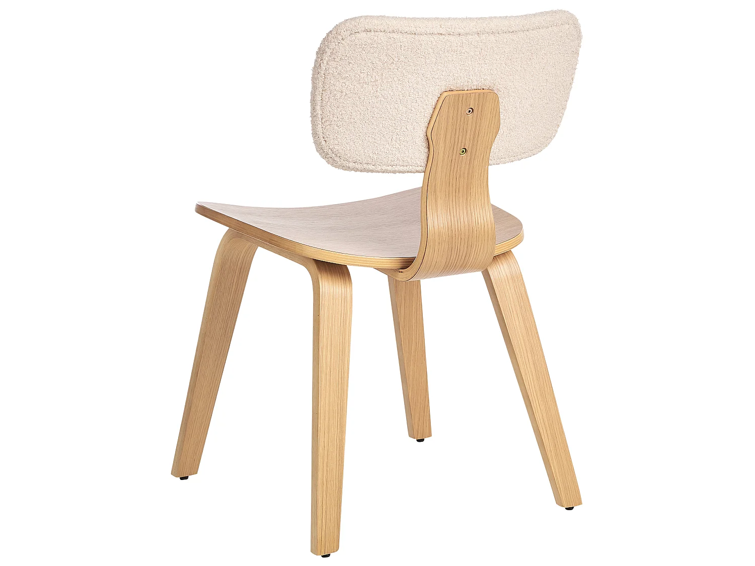 Lot de 2 chaises de salle à manger LUCINDA Bois Marron clair