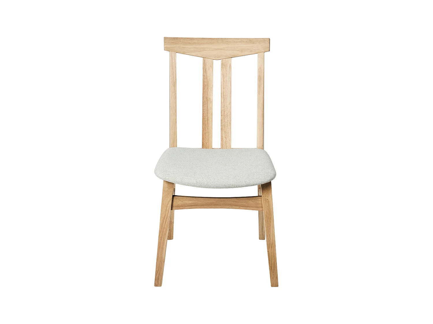 Esszimmerstuhl 2er Set AVALON Holz Hellbeige