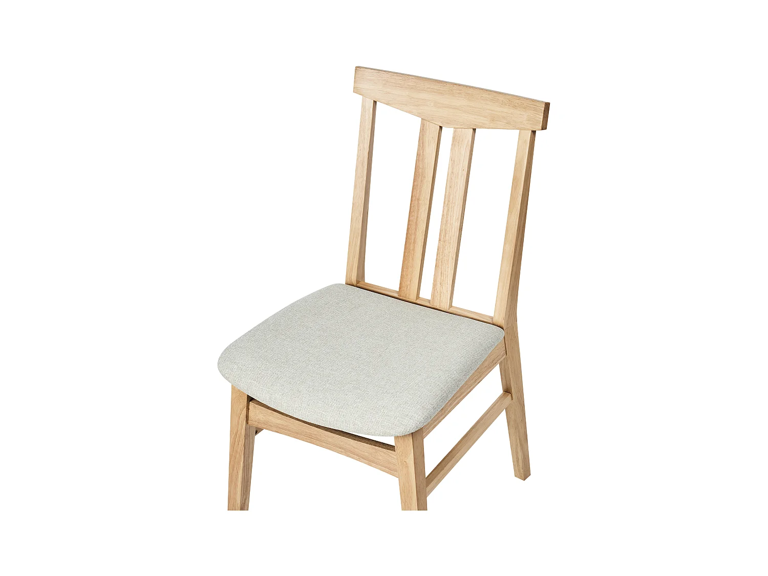 Esszimmerstuhl 2er Set AVALON Holz Hellbeige