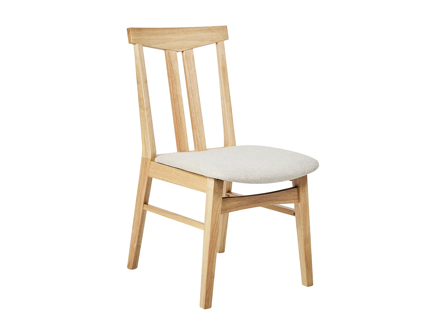 Esszimmerstuhl 2er Set AVALON Holz Hellbeige