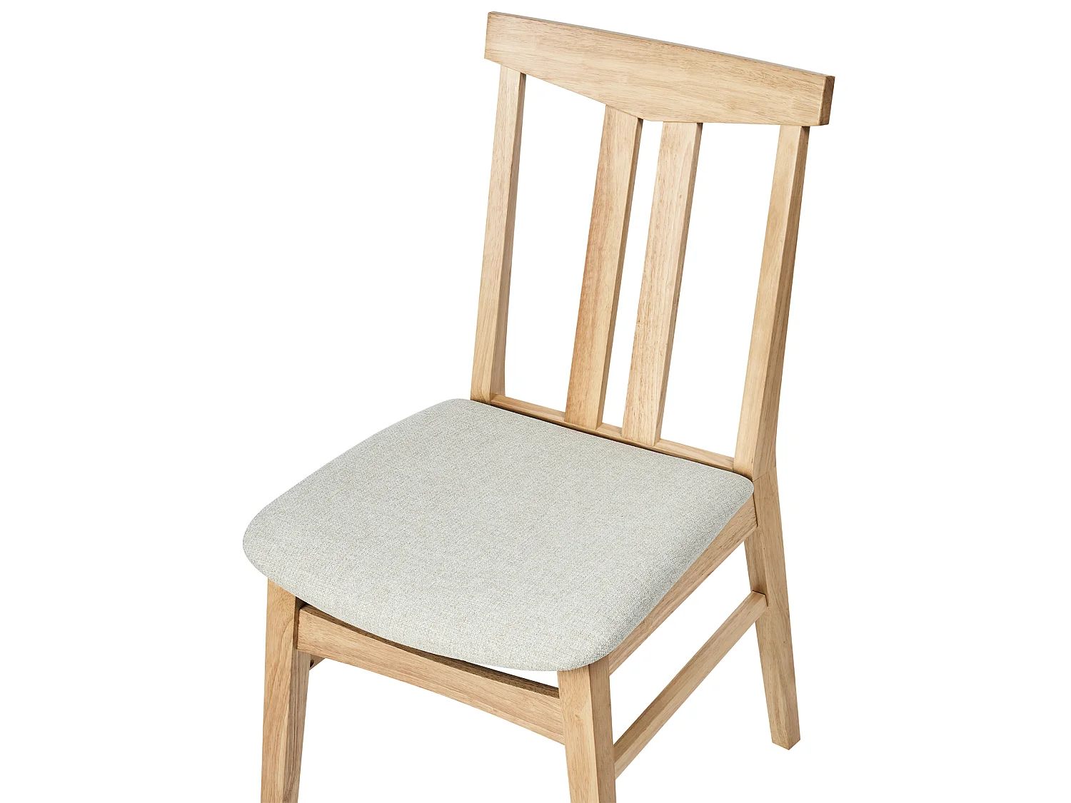 Set of 2 Dining Chairs AVALON Wood Light Beige