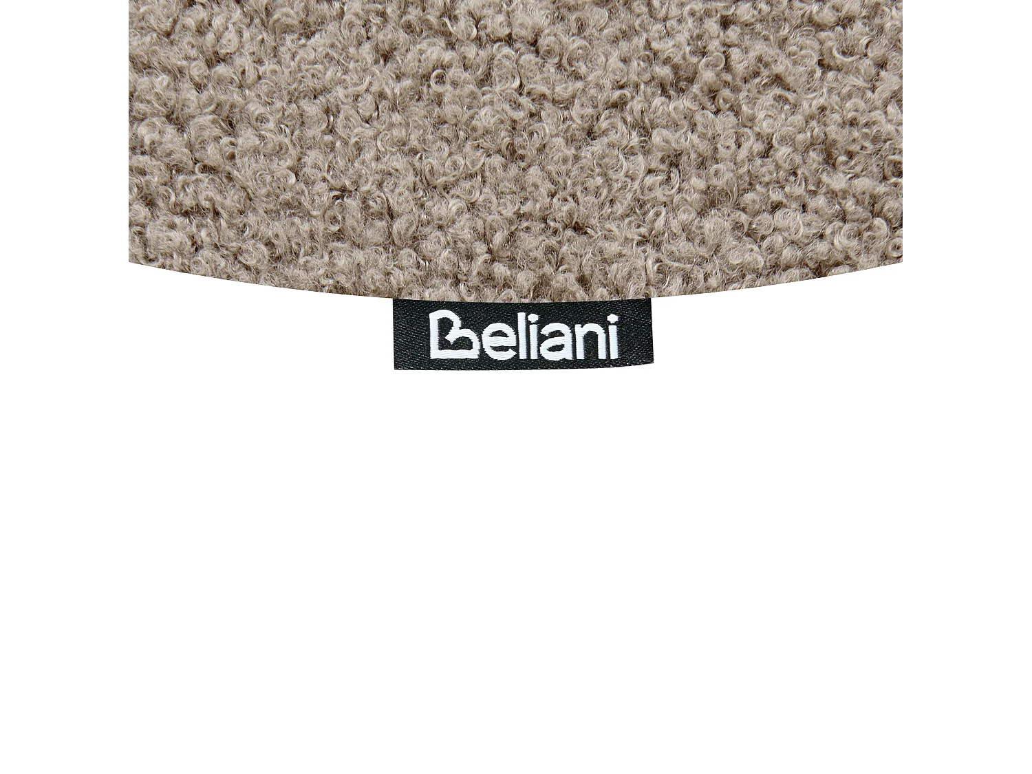 Lot de 2 chaises de salle à manger CASEY Bouclé Taupe