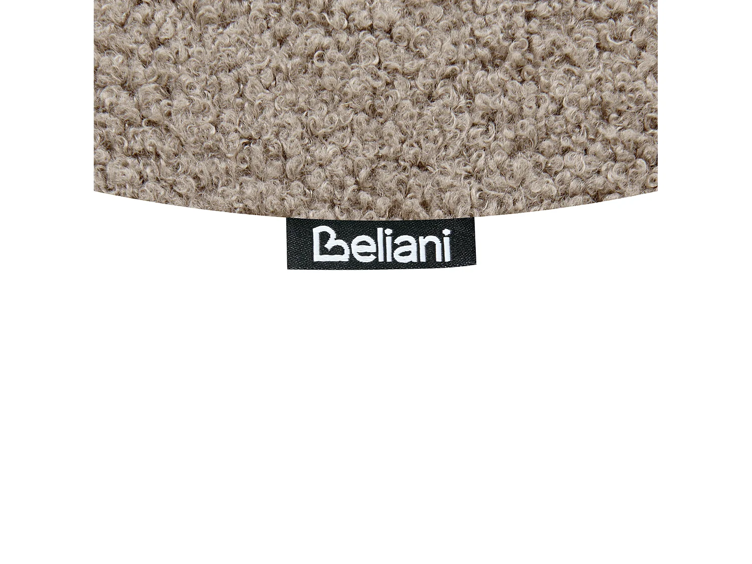 Lot de 2 chaises de salle à manger CASEY Bouclé Taupe
