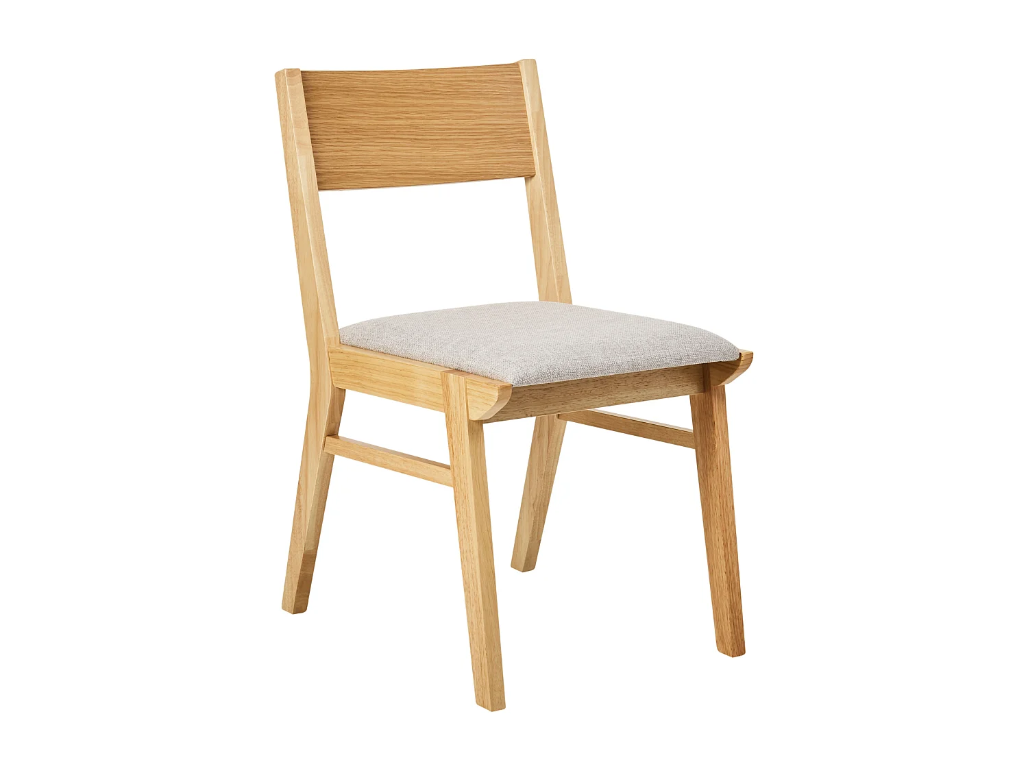 Zestaw 2 krzeseł do jadalni ENOLA Drewno Jasnoszary