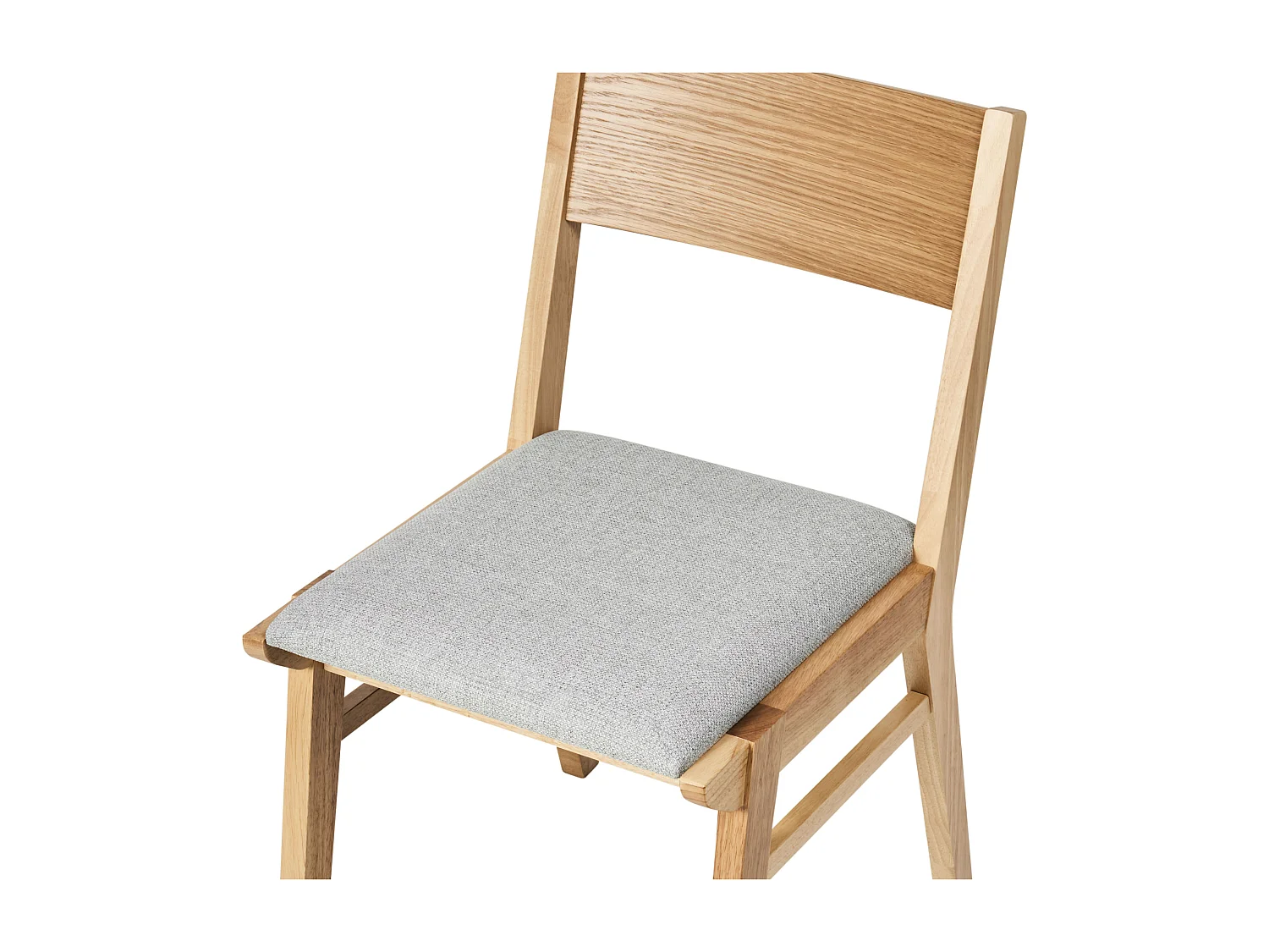 Esszimmerstuhl 2er Set ENOLA Holz Hellgrau