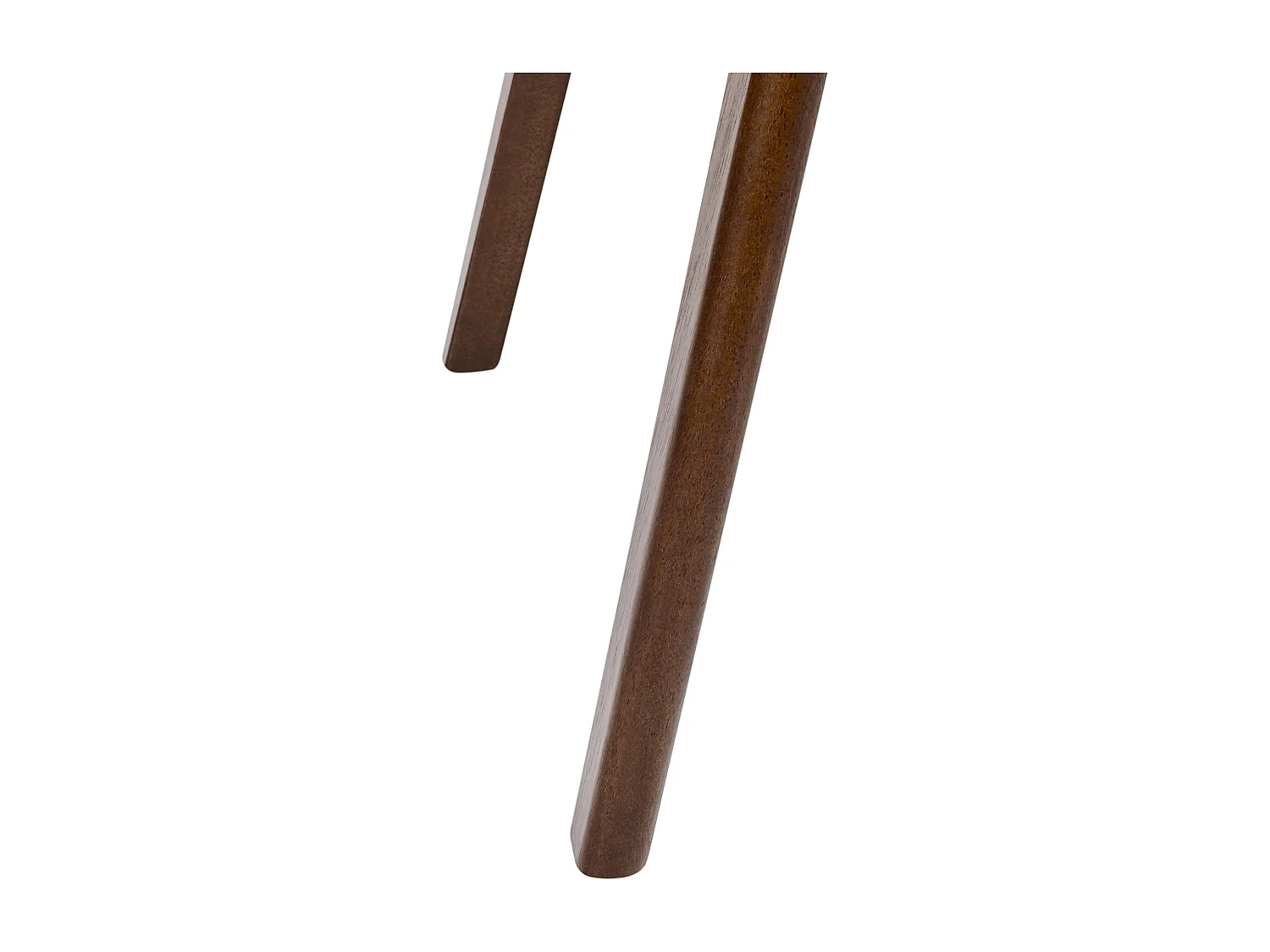 Lot de 2 chaises de salle à manger ELAINE Bois Marron foncé/taupe