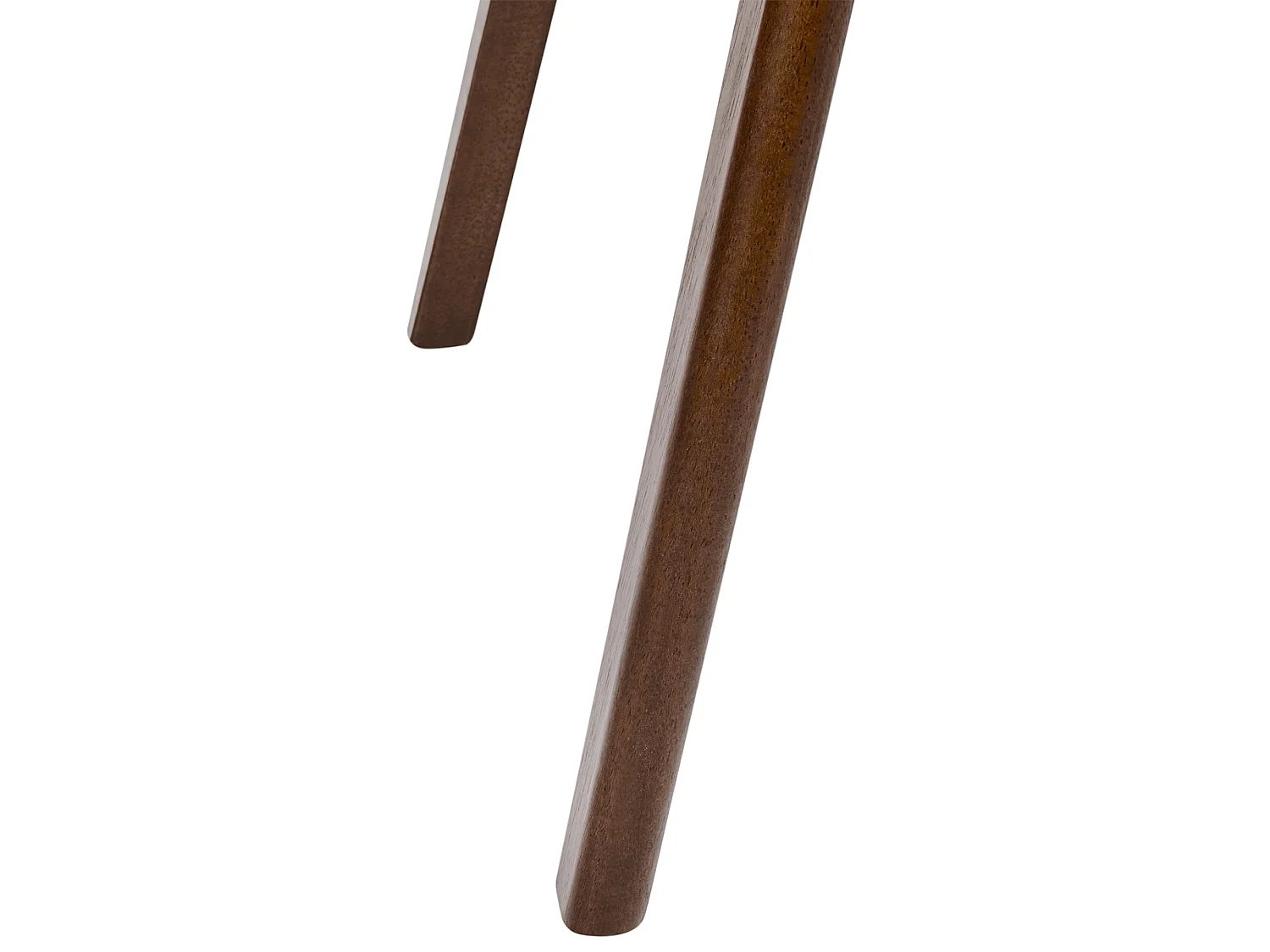 Lot de 2 chaises de salle à manger ELLA Bois Marron foncé/taupe