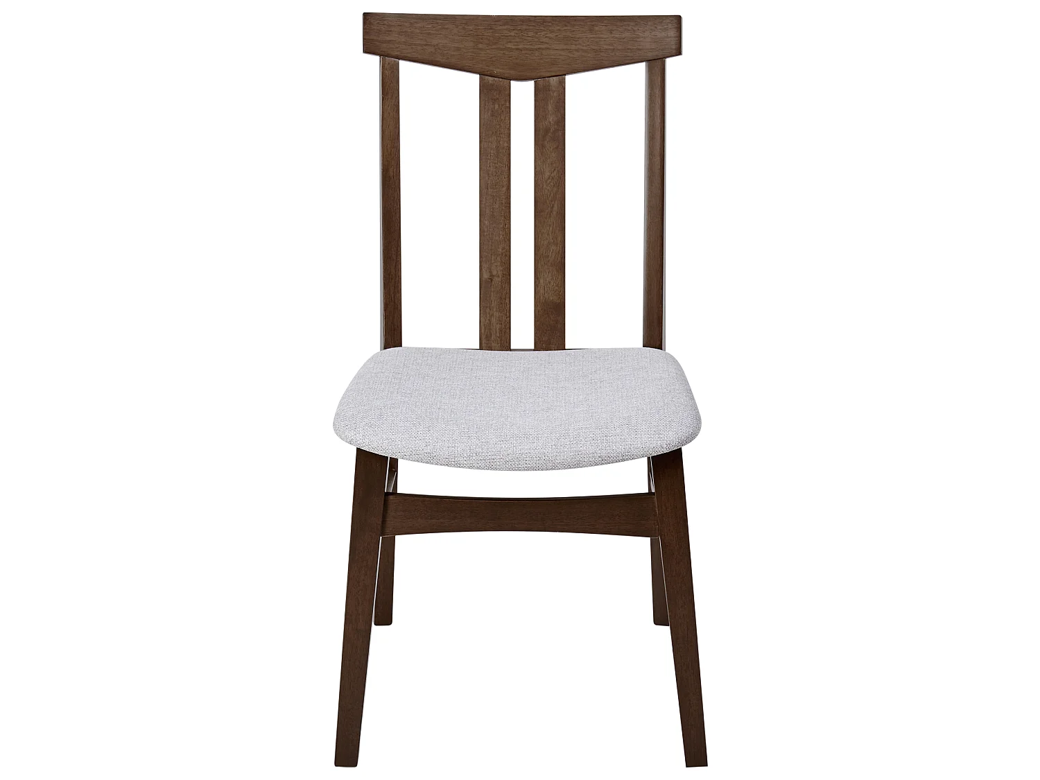 Set of 2 Dining Chairs AVALON Wood Light Grey
