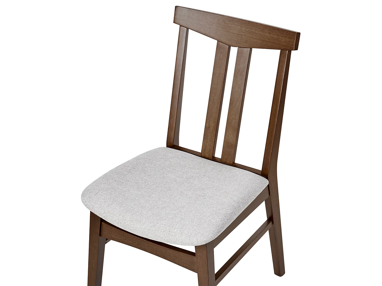 Set of 2 Dining Chairs AVALON Wood Light Grey