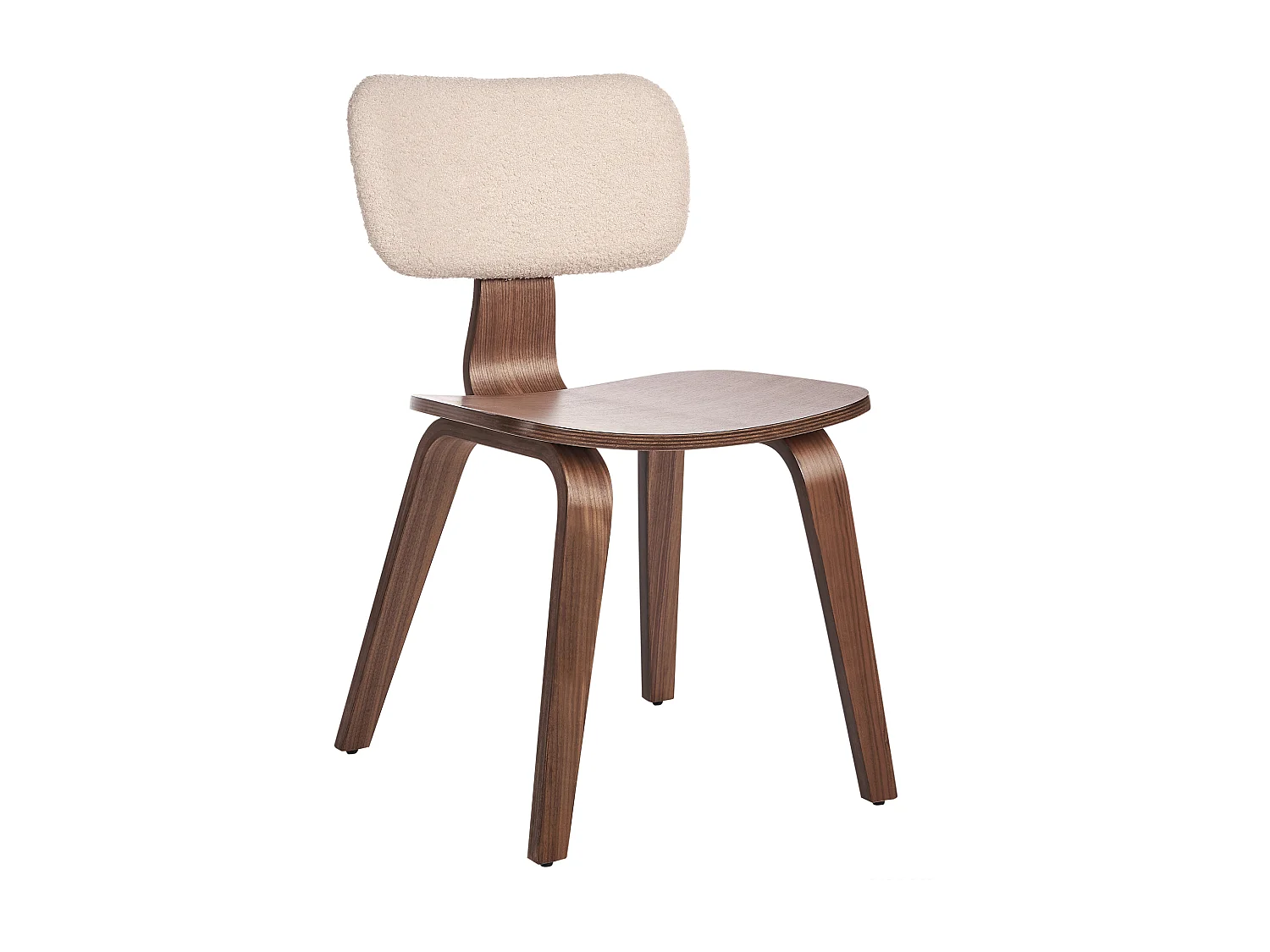 Conjunto de 2 cadeiras de jantar LUCINDA Madeira Castanho escuro