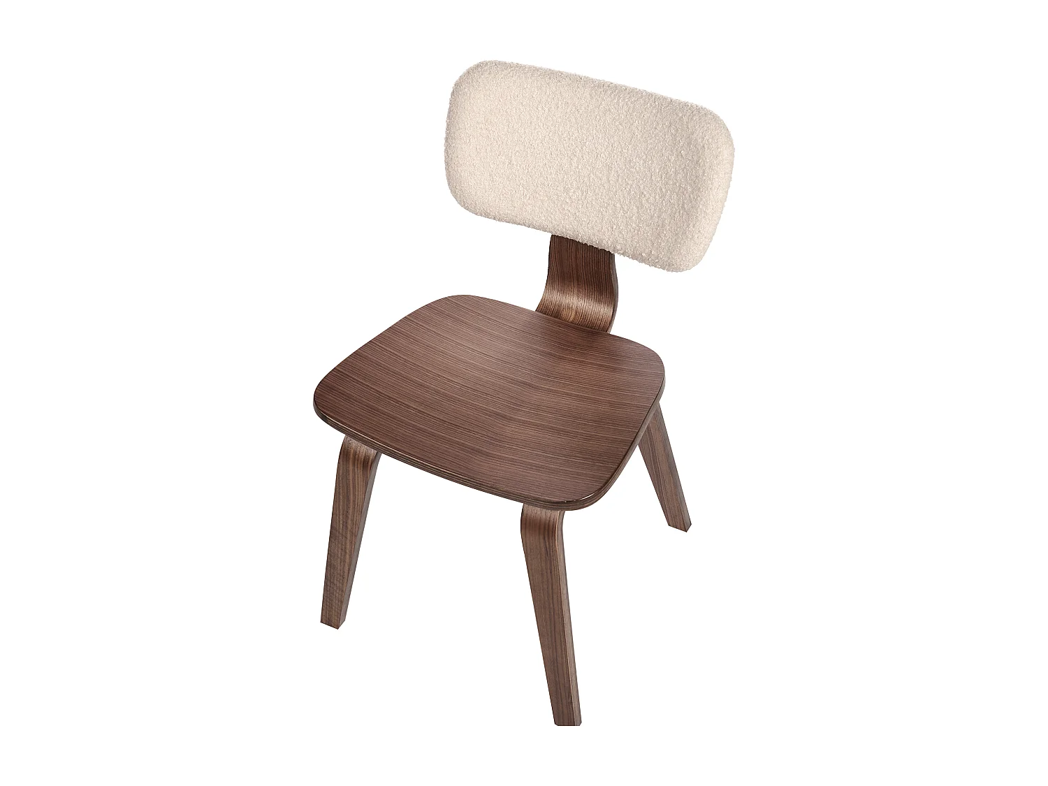 Conjunto de 2 cadeiras de jantar LUCINDA Madeira Castanho escuro