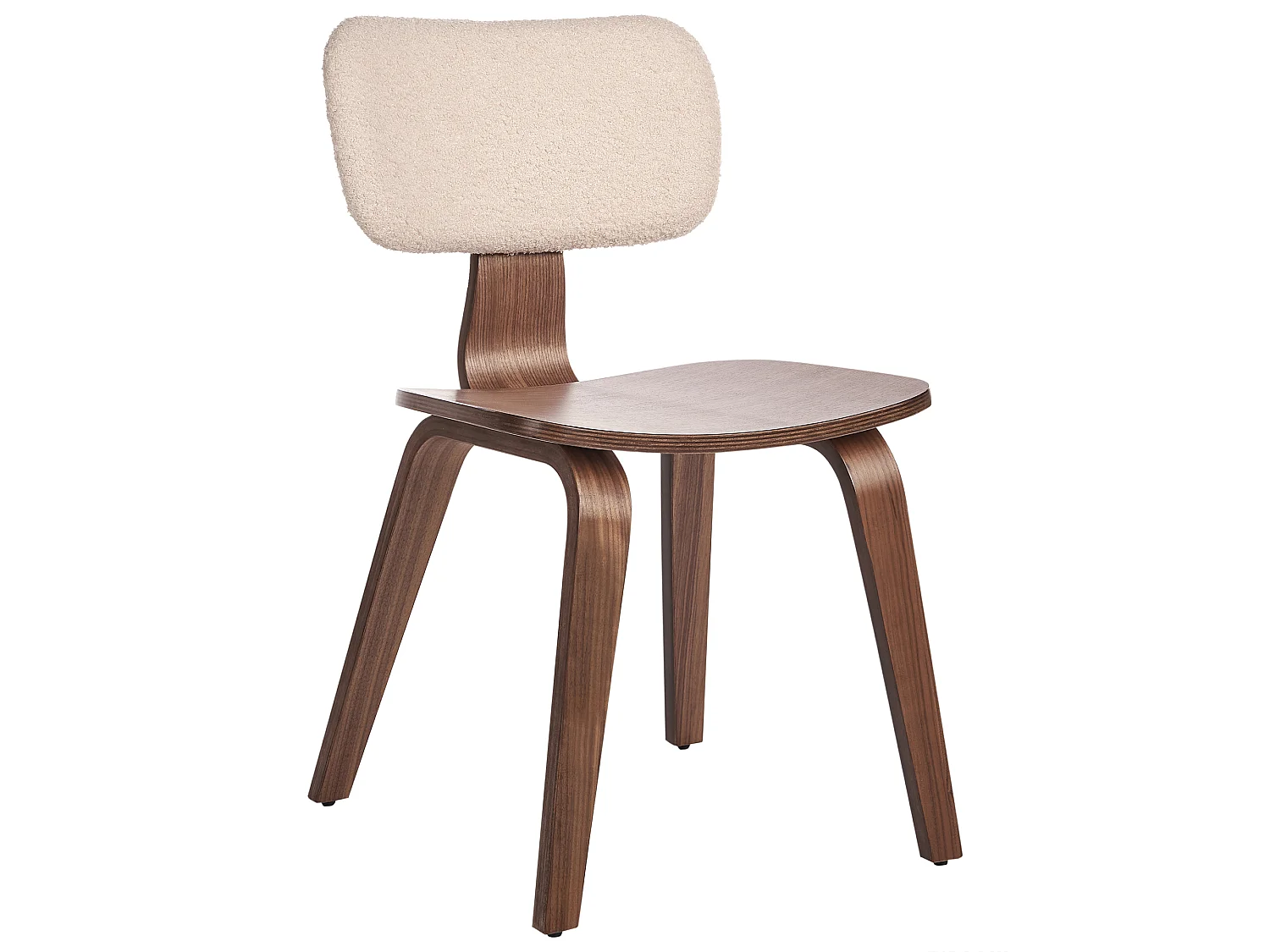 Lot de 2 chaises de salle à manger LUCINDA Bois Marron foncé
