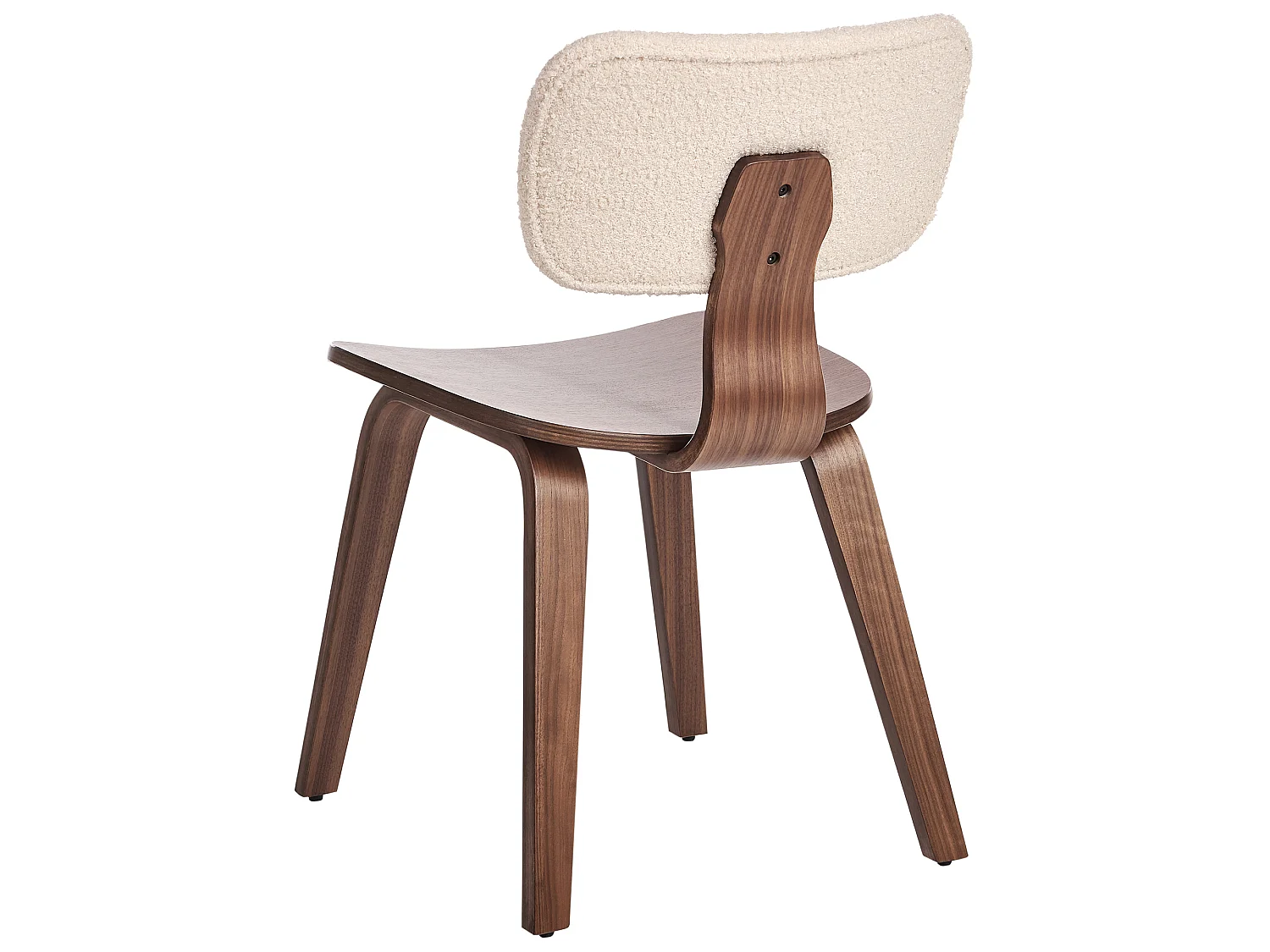 Lot de 2 chaises de salle à manger LUCINDA Bois Marron foncé
