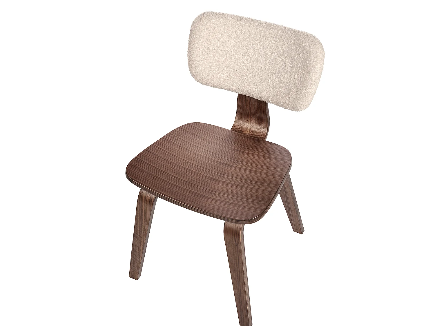 Lot de 2 chaises de salle à manger LUCINDA Bois Marron foncé
