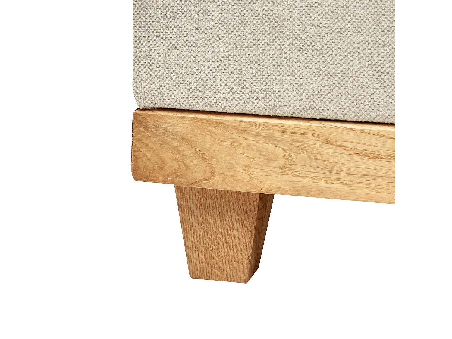 Cama continental con almacenaje Tela DYNASTY 160 x 200 cm Beige