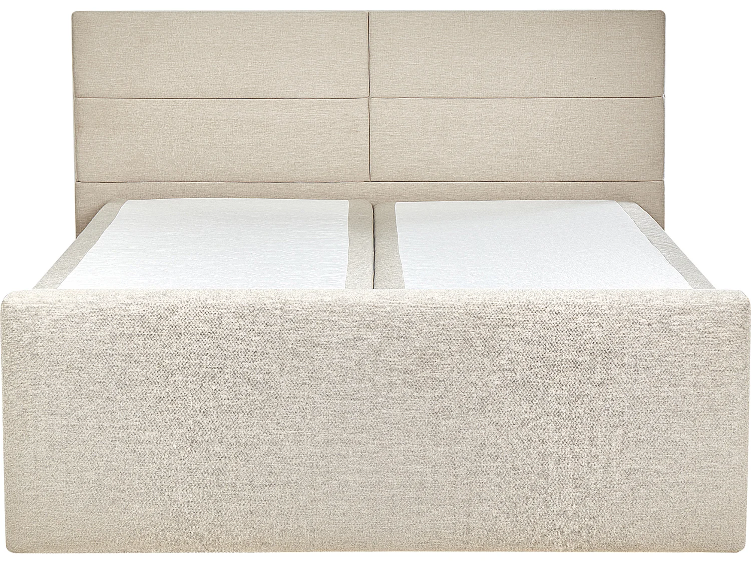Boxspringbett mit Bettkasten hochklappbar beige 180 x 200 cm modern Aristocrat