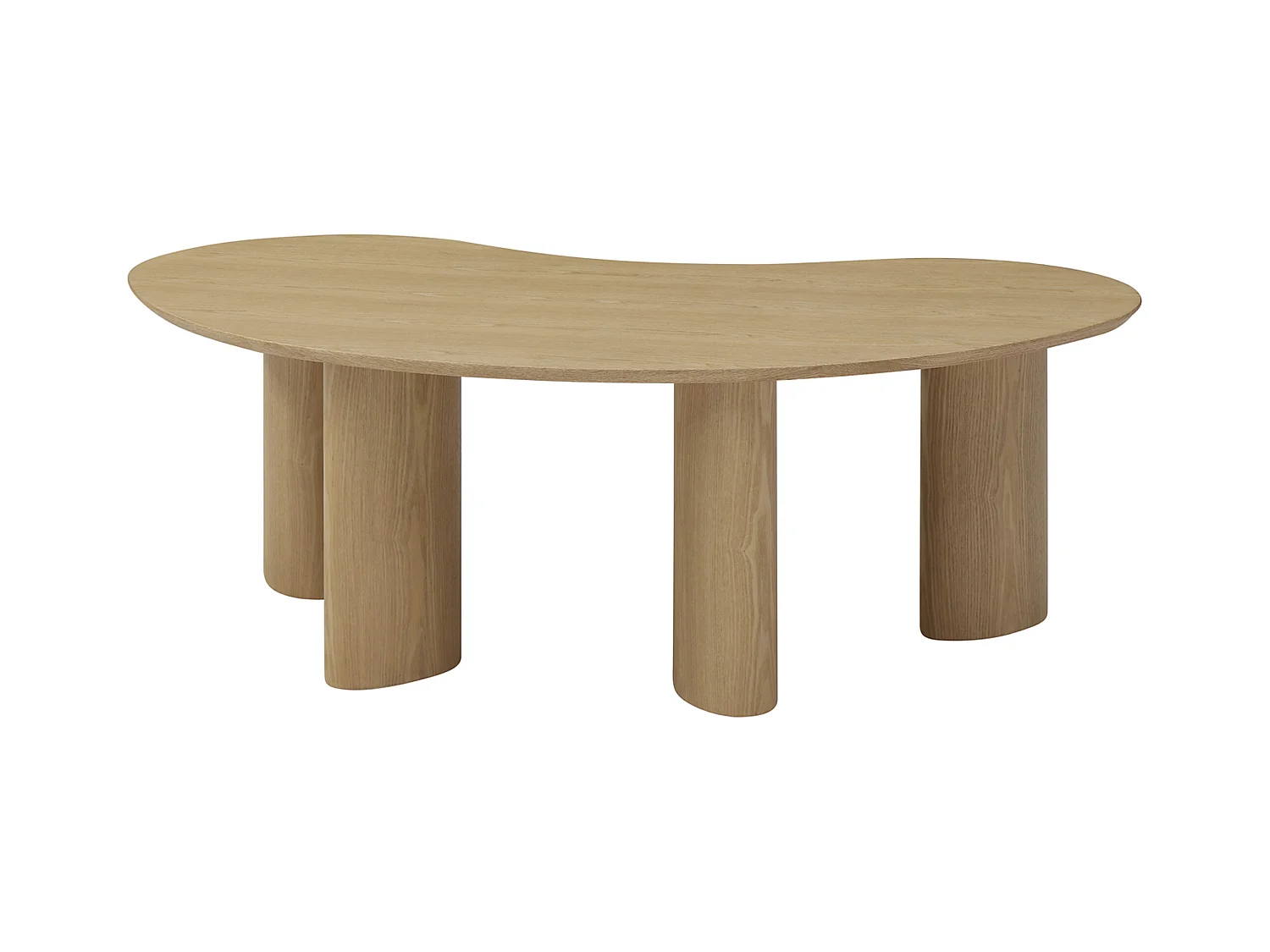 Table basse placage frêne - Naturel clair - CALYNOR