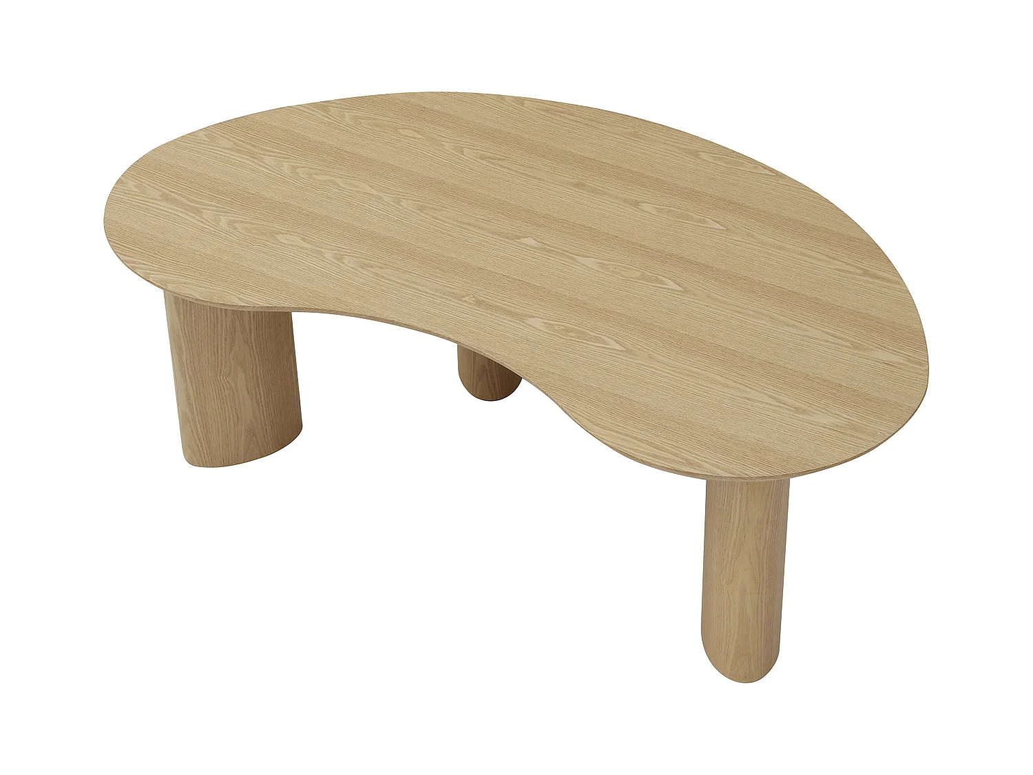 Table basse placage frêne - Naturel clair - CALYNOR