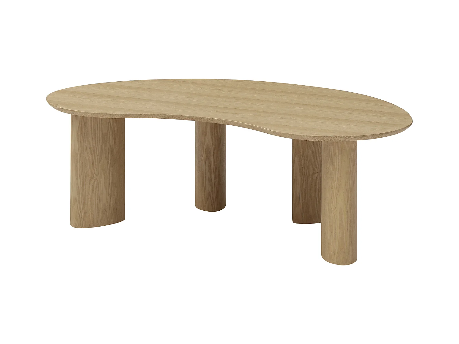 Table basse placage frêne - Naturel clair - CALYNOR