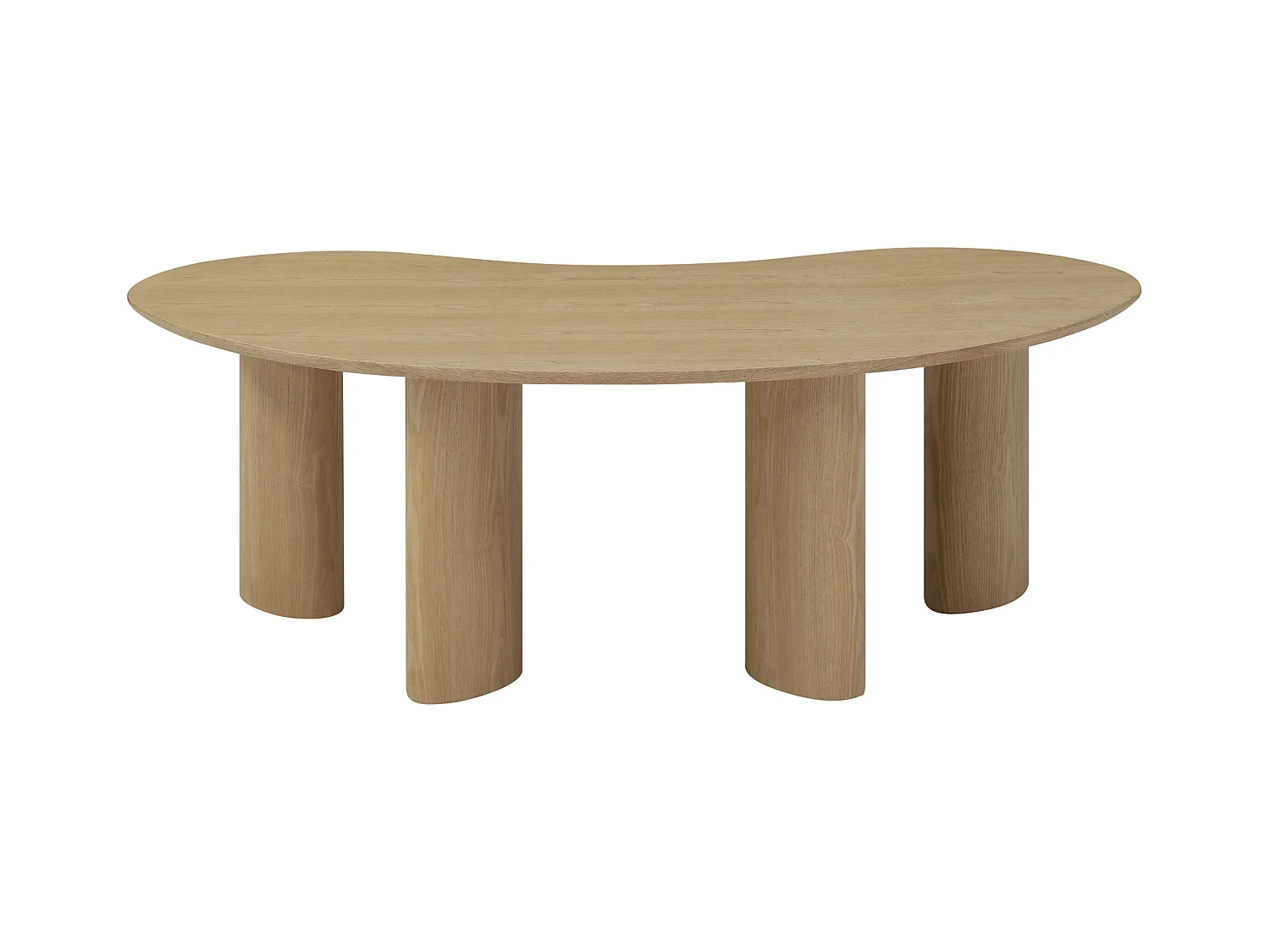 Table basse placage frêne - Naturel clair - CALYNOR