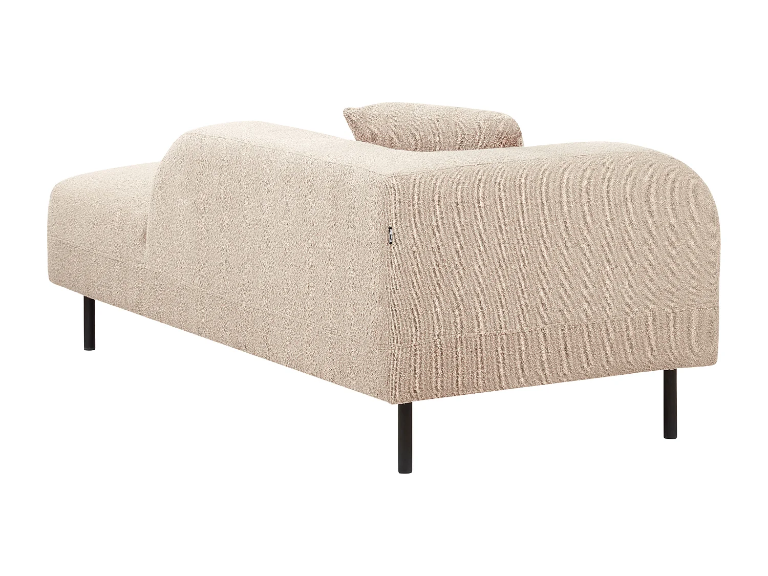 Chaise longue côté droite LE CRAU Bouclé Taupe