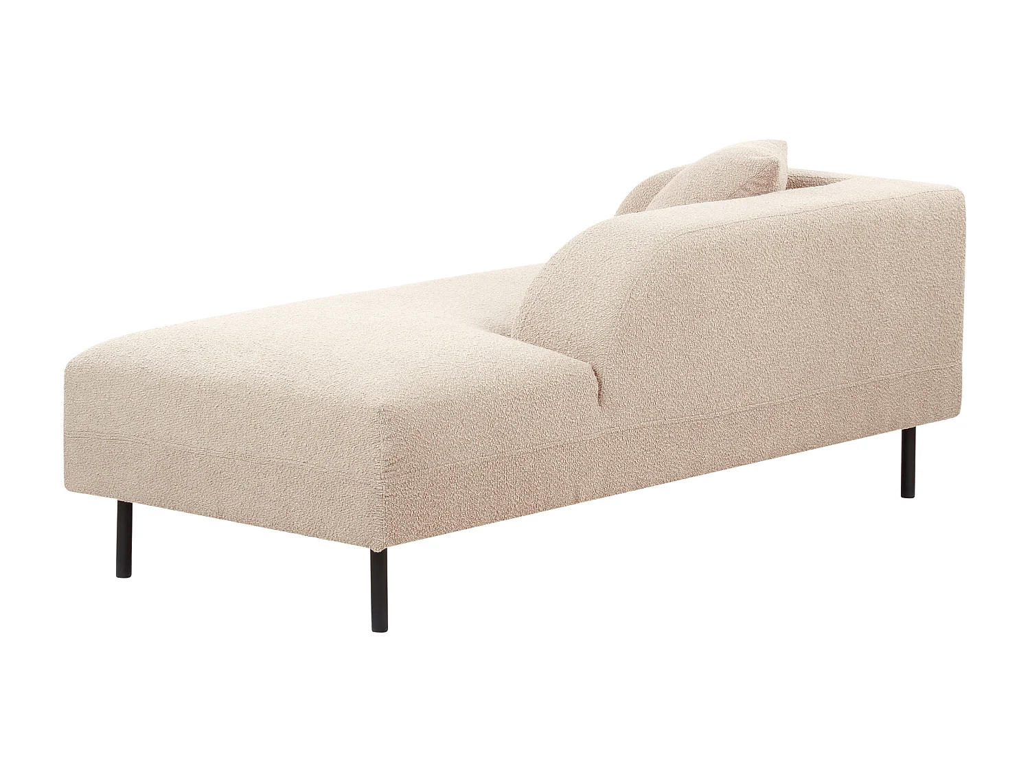 Chaise longue côté droite LE CRAU Bouclé Taupe