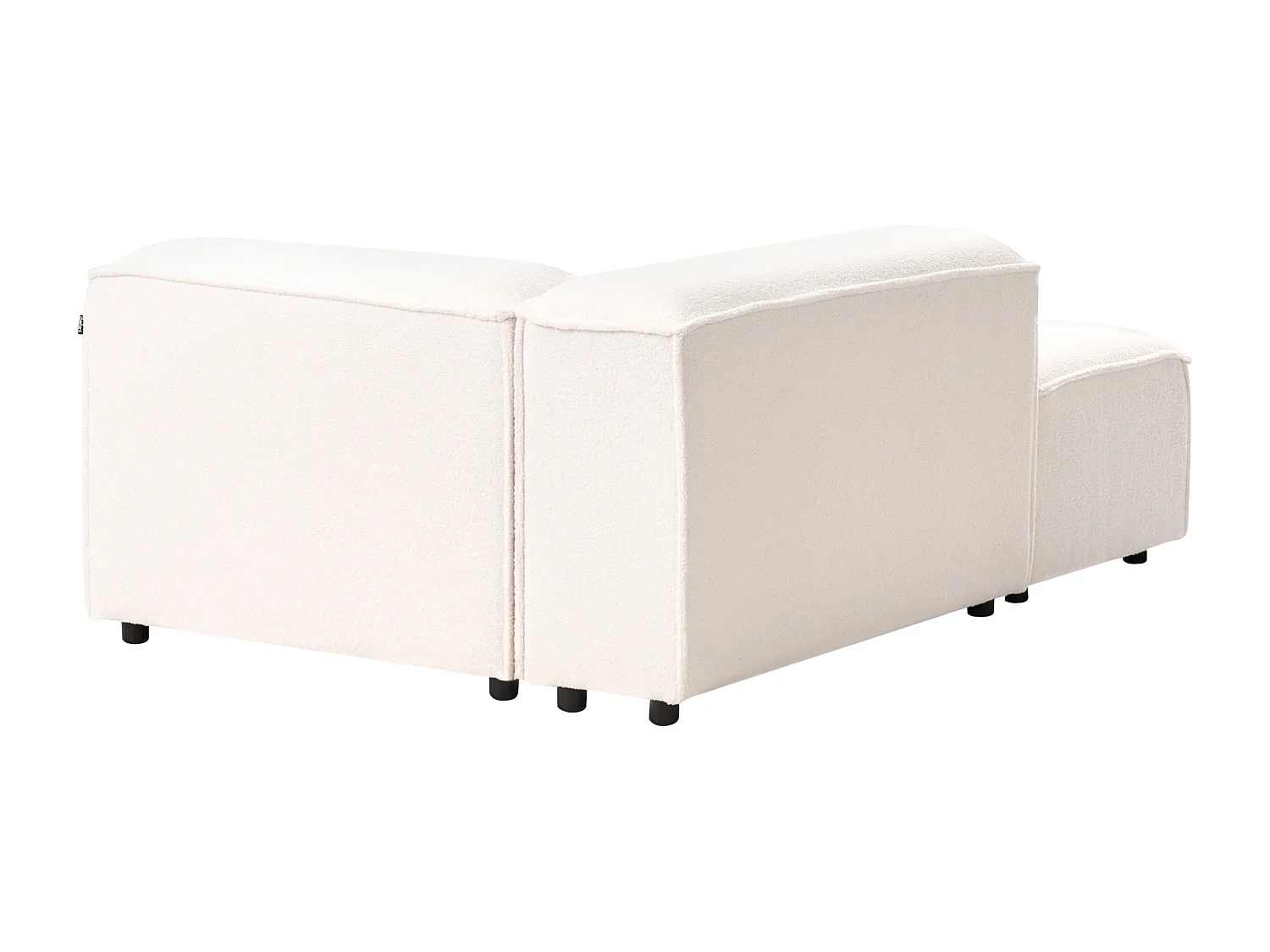 Chaise longue APRICA Bouclé Bianco