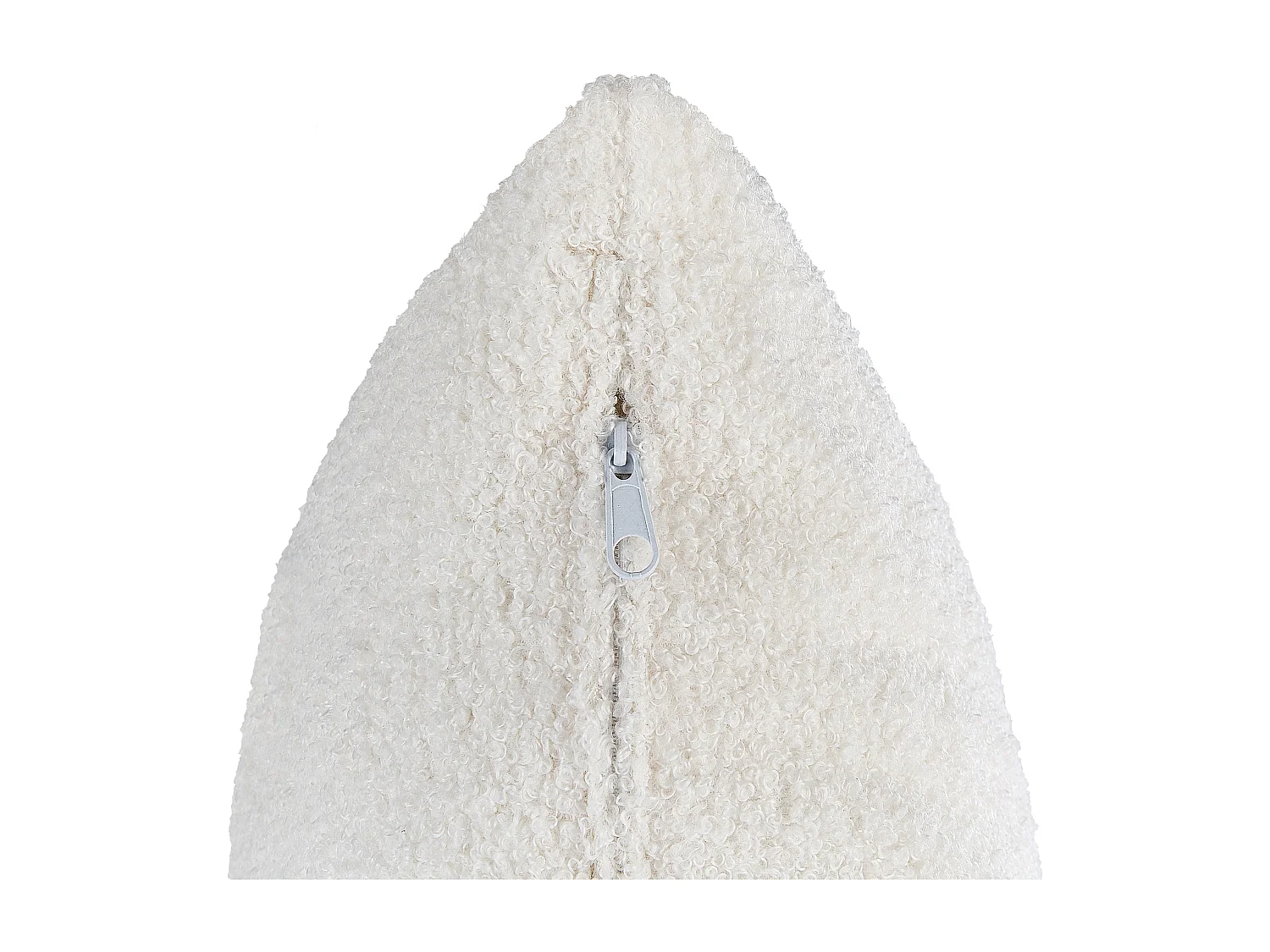 Chaise longue côté droit LE CRAU Bouclé Blanc cassé