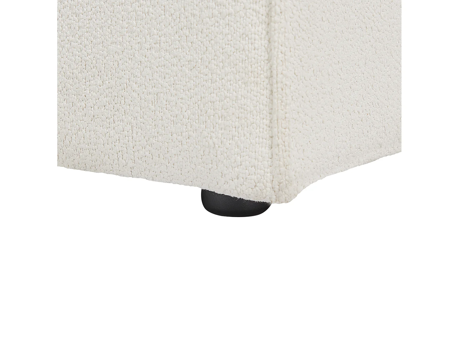 Chaise longue côté droit HELLNAR Bouclé Blanc cassé