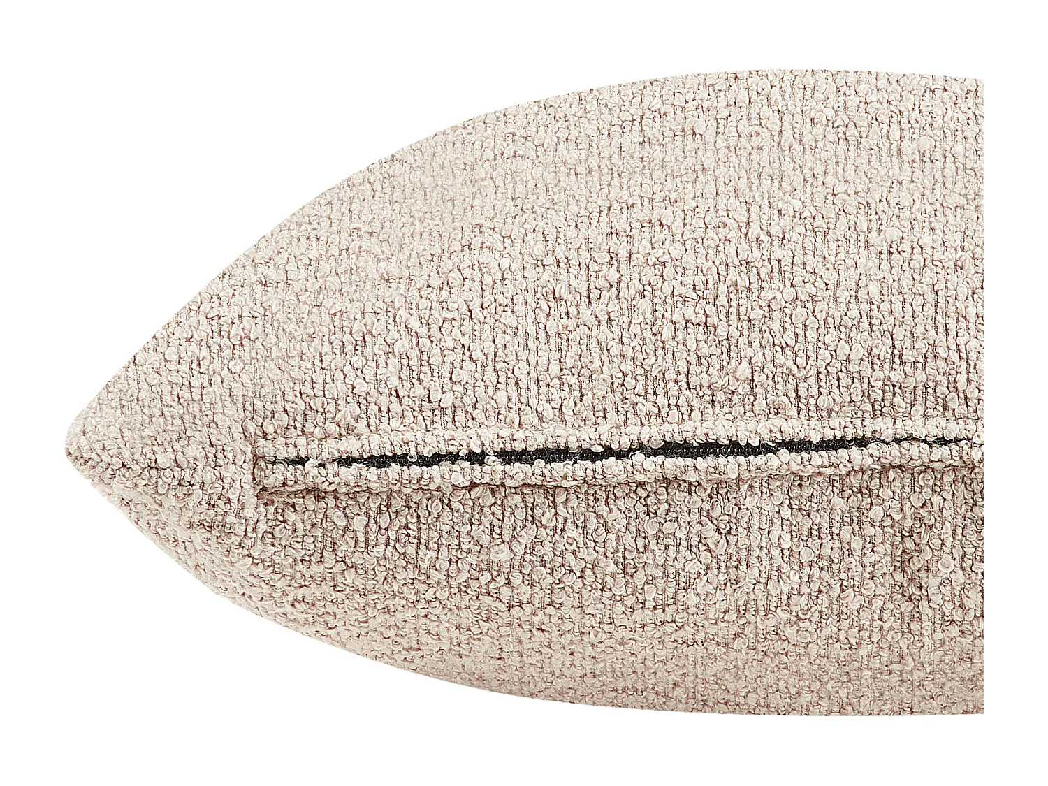 Rechtszijdige chaise longue LE CRAU Bouclé Taupe