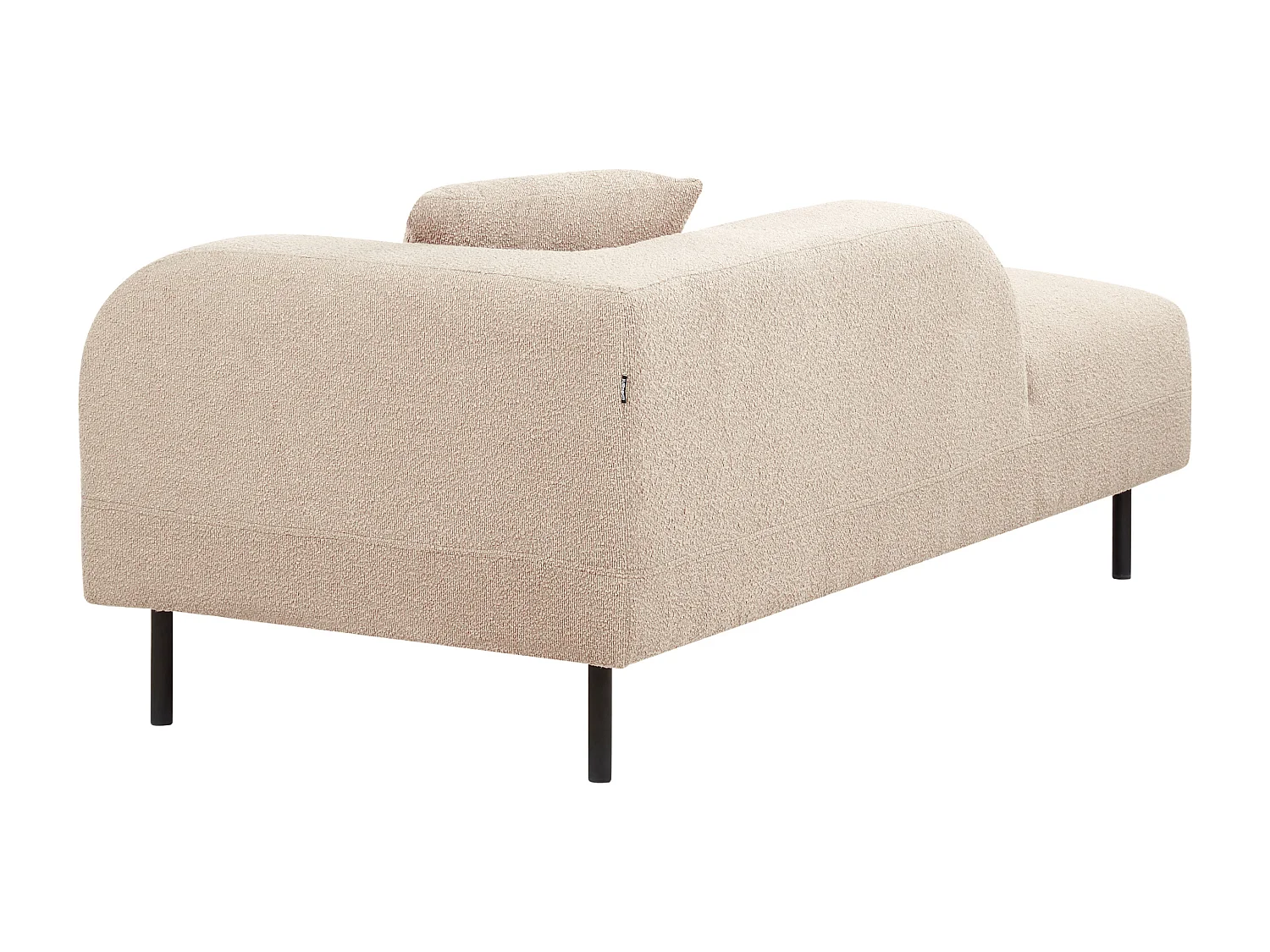 Chaise longue côté droit LE CRAU Bouclé Taupe
