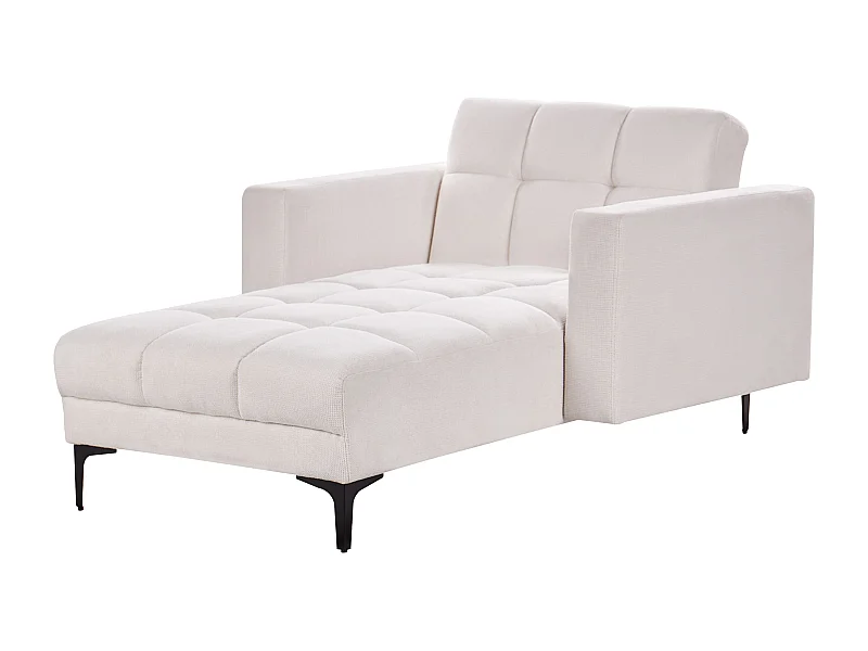Chaise longue ALNES Stof Gebroken wit