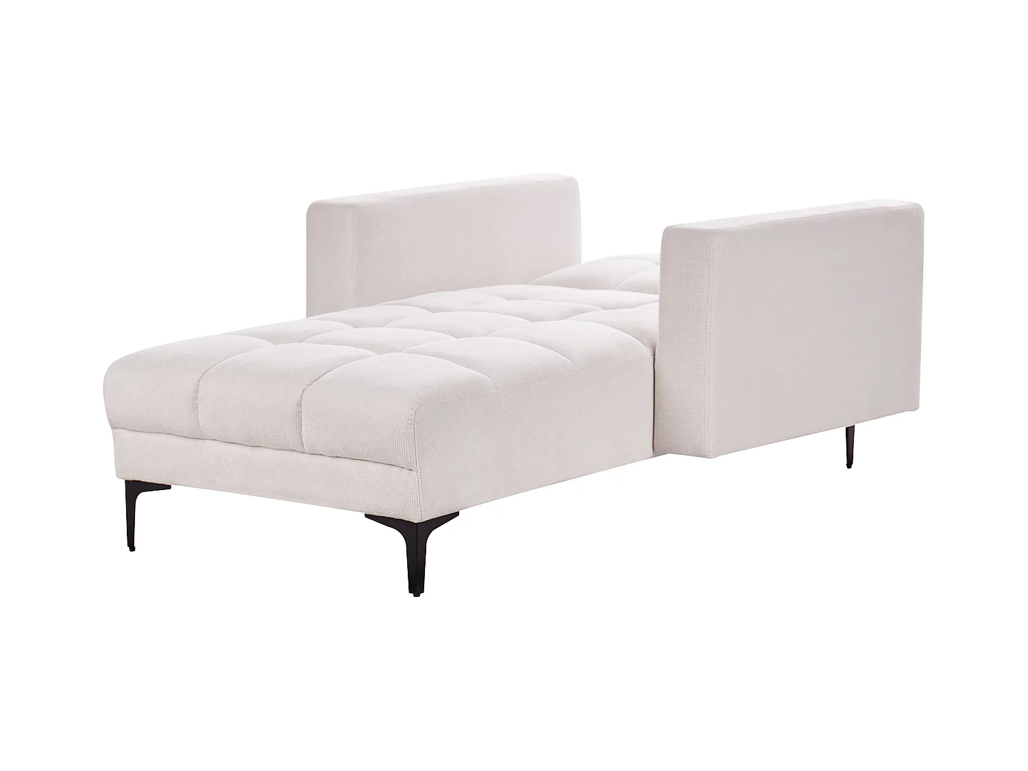 Chaise longue ALNES Tissu Blanc cassé