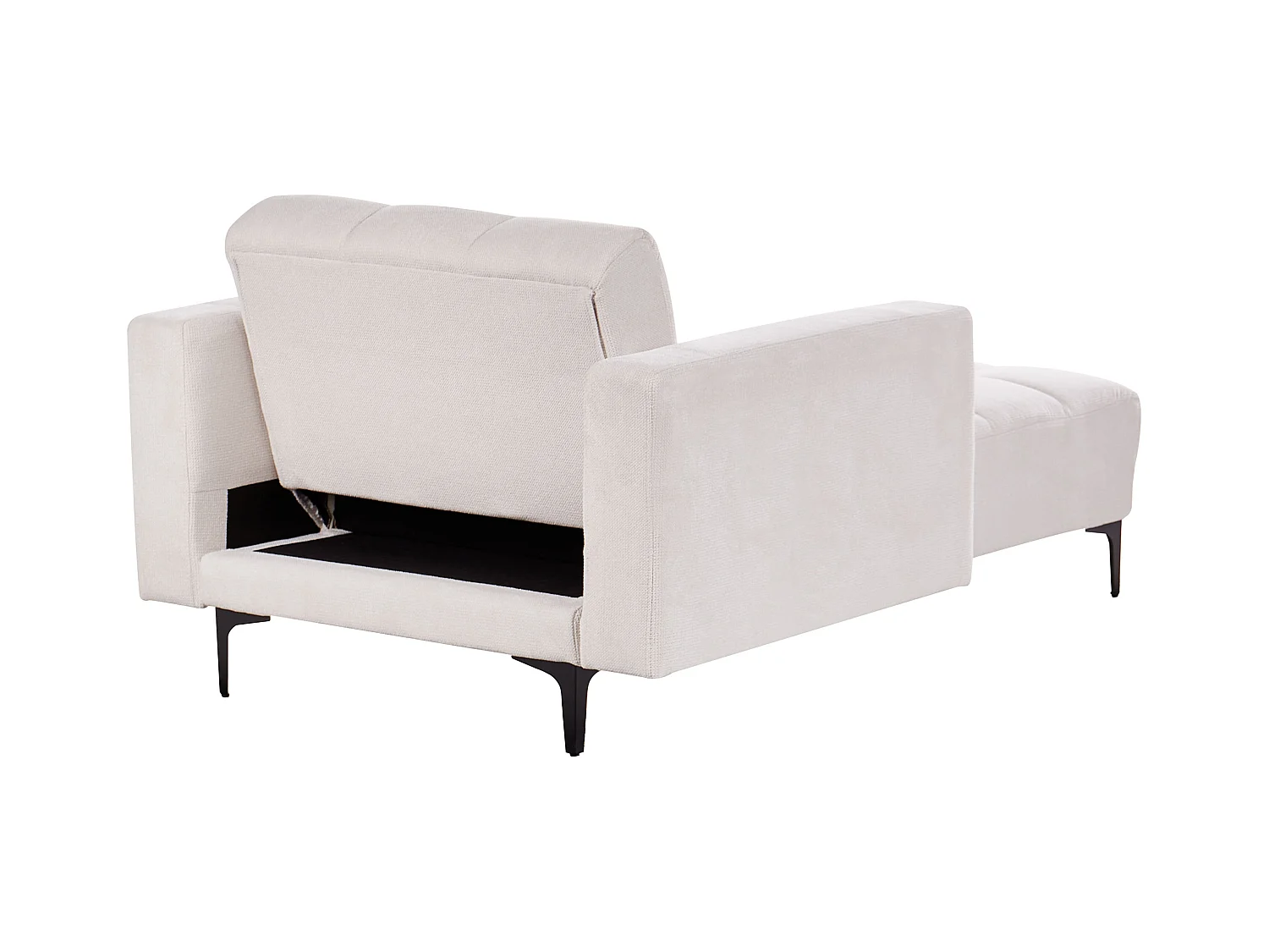 Chaise longue ALNES Tissu Blanc cassé