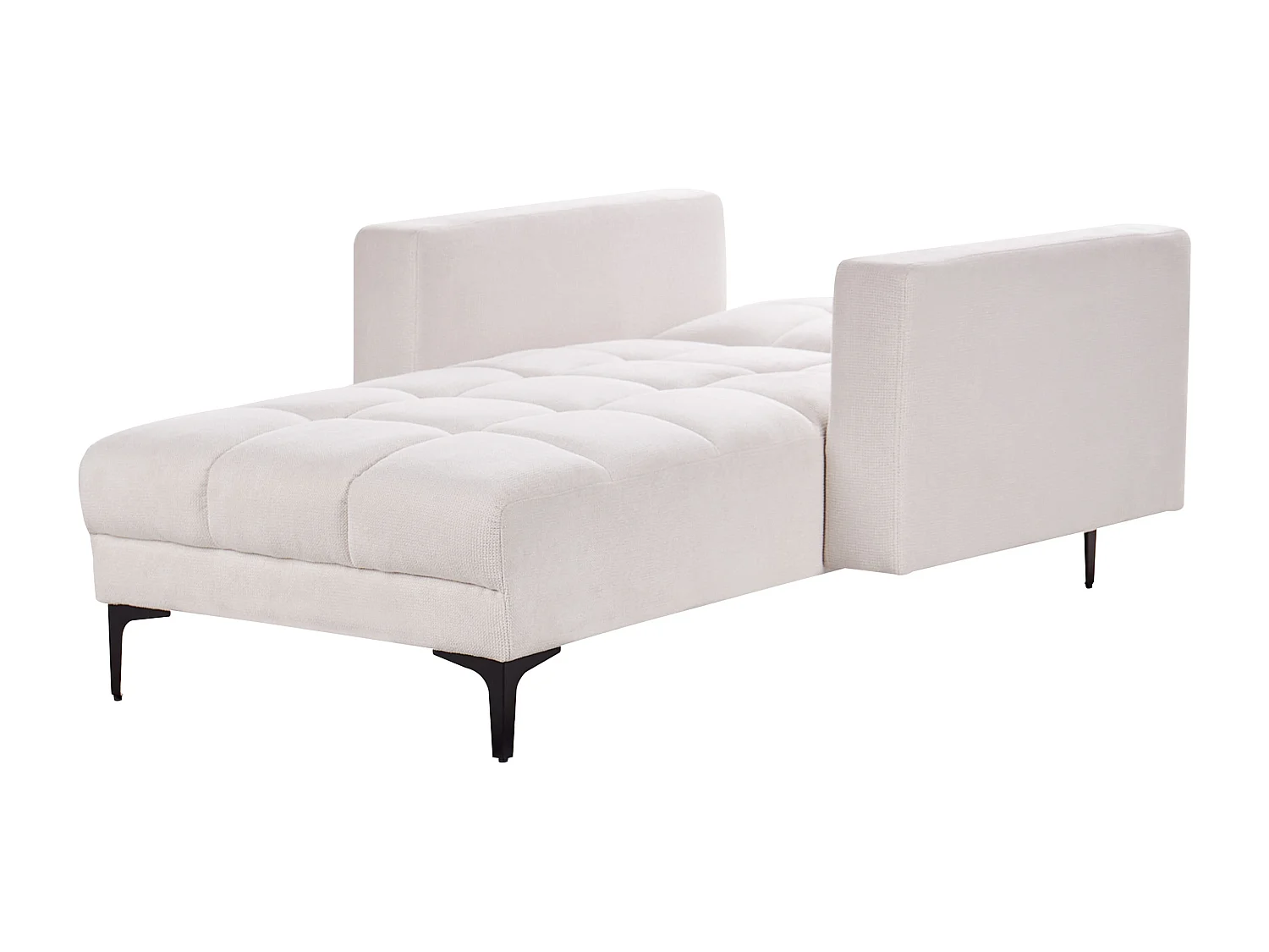 Chaise longue ALNES Tissu Blanc cassé